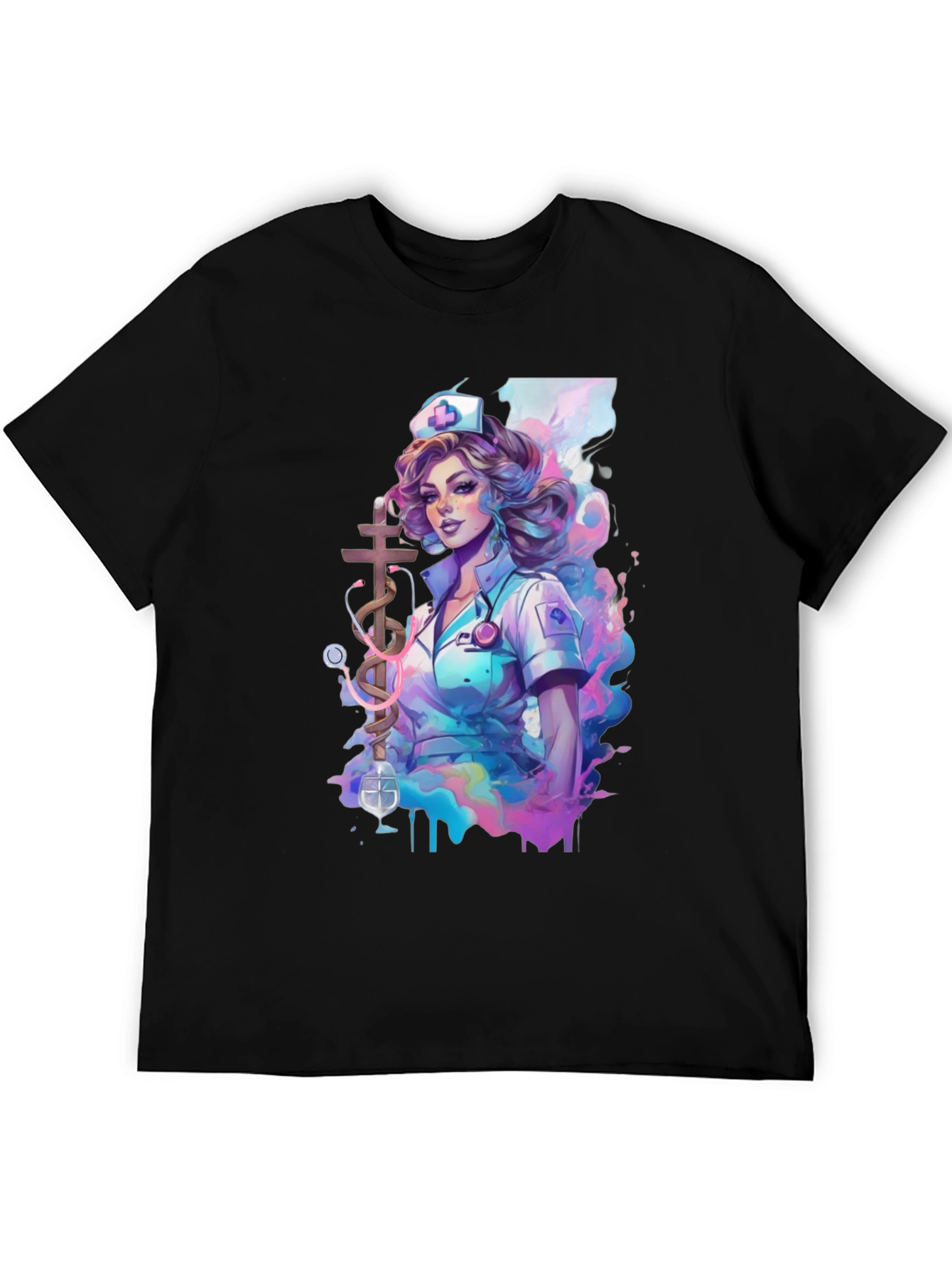 Nurse Art Graphic T-Shirt - Medical Apparel