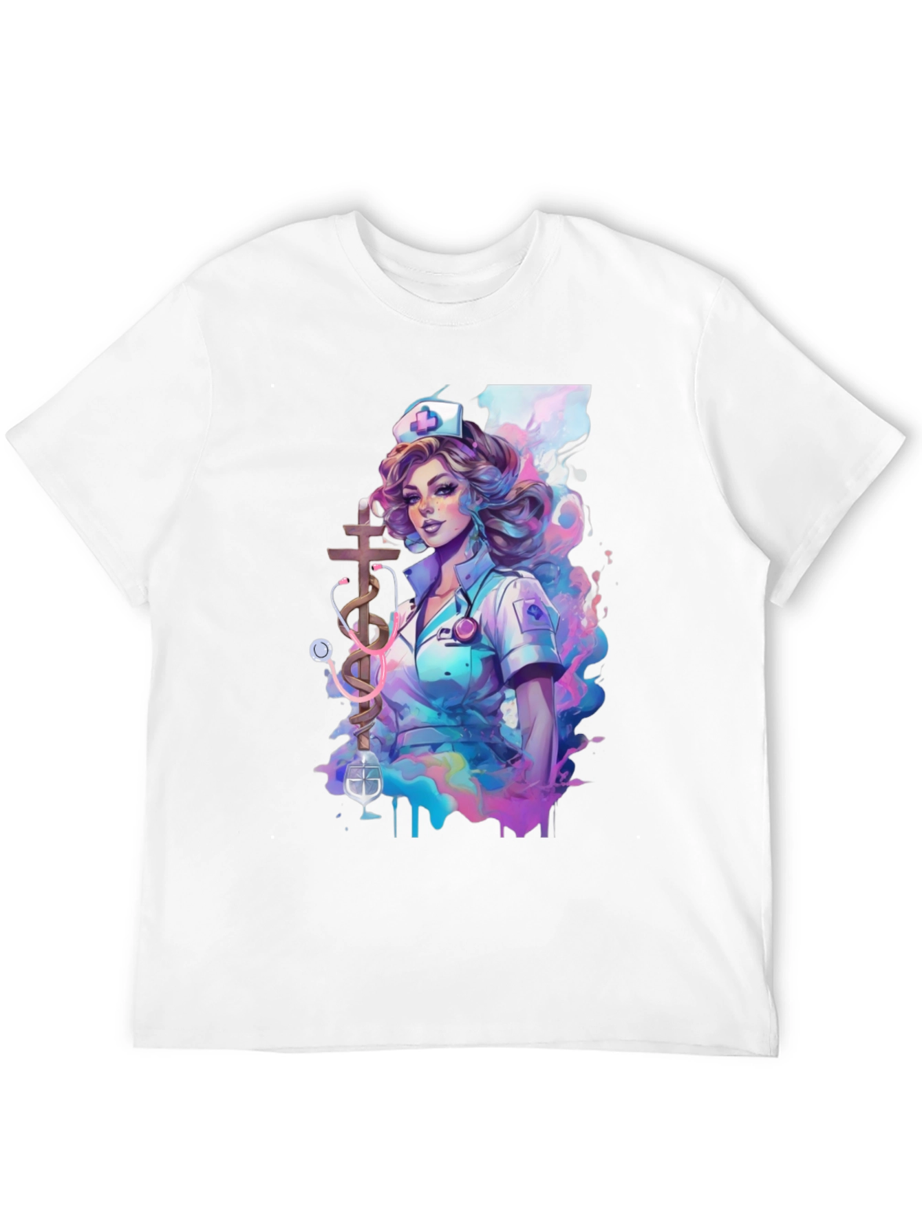 Nurse Art Graphic T-Shirt - Medical Apparel