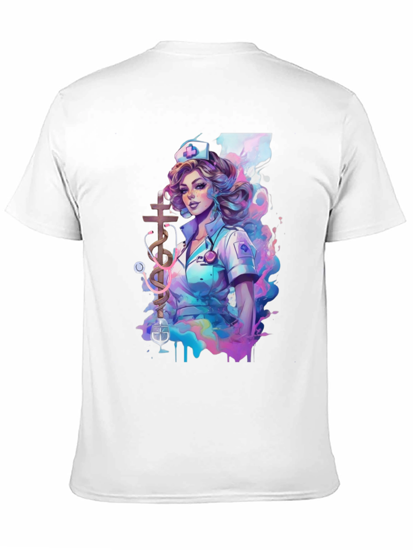Nurse Art Graphic T-Shirt - Medical Apparel