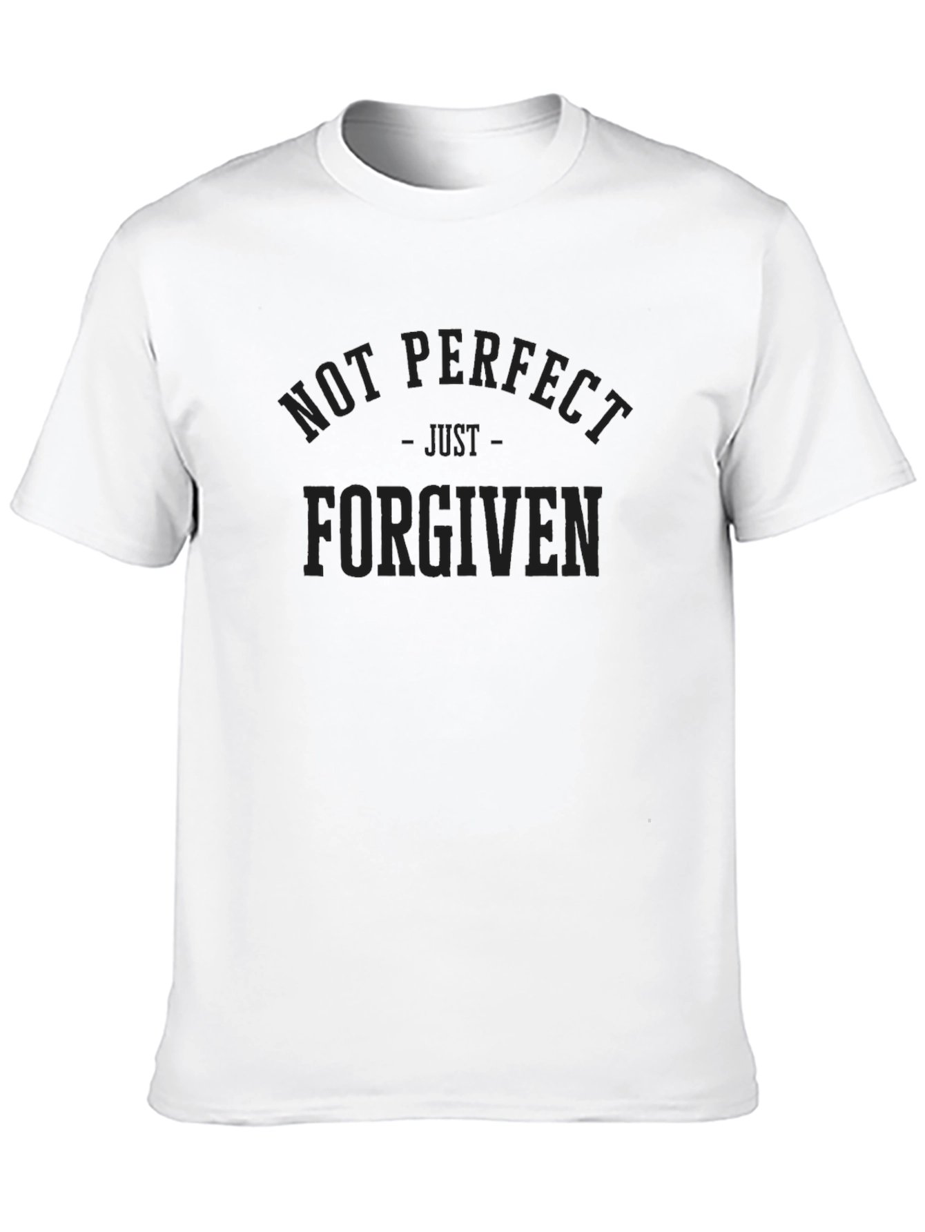 Not Perfect Just Forgiven Black T-Shirt