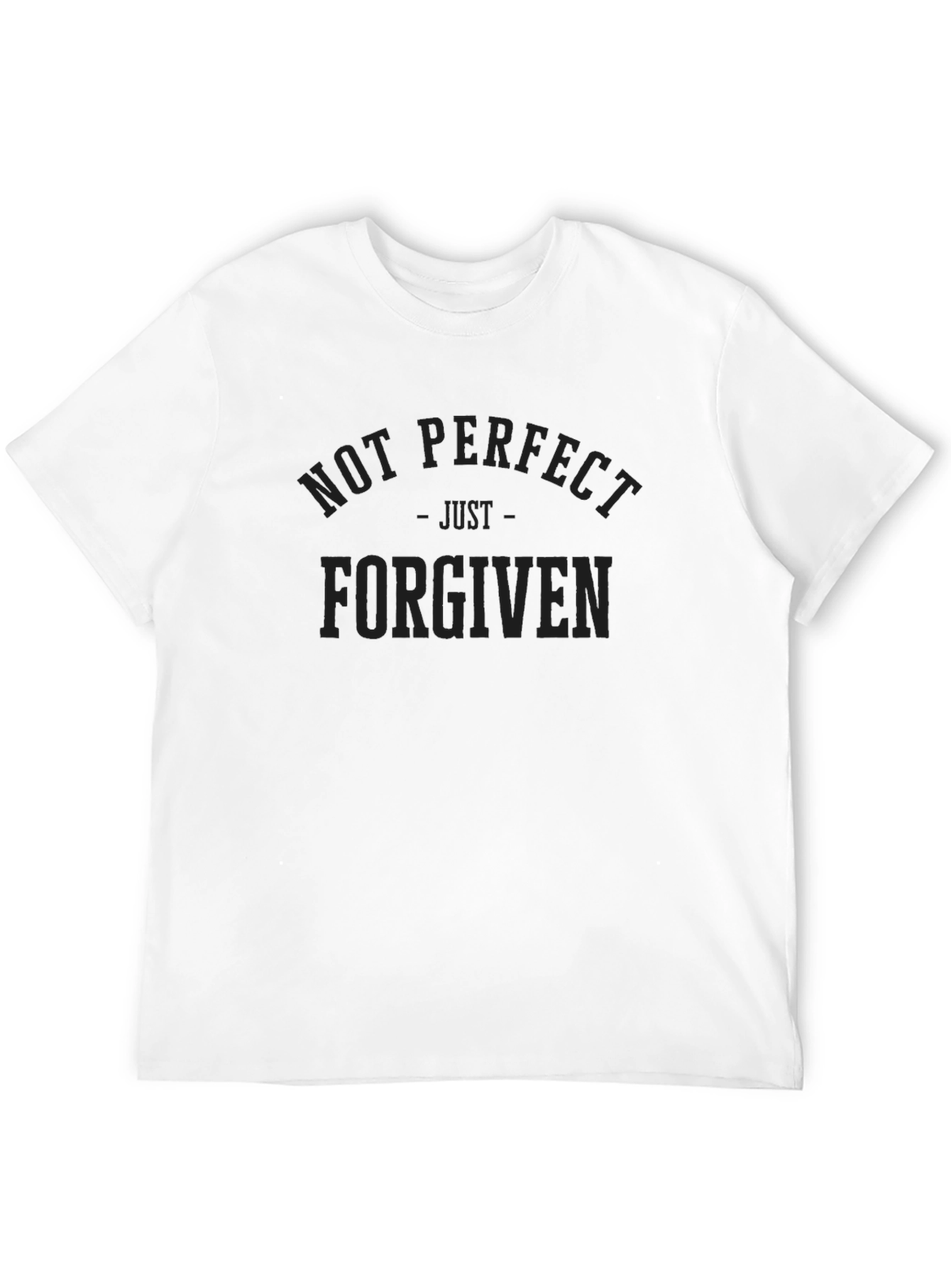 Not Perfect Just Forgiven Black T-Shirt