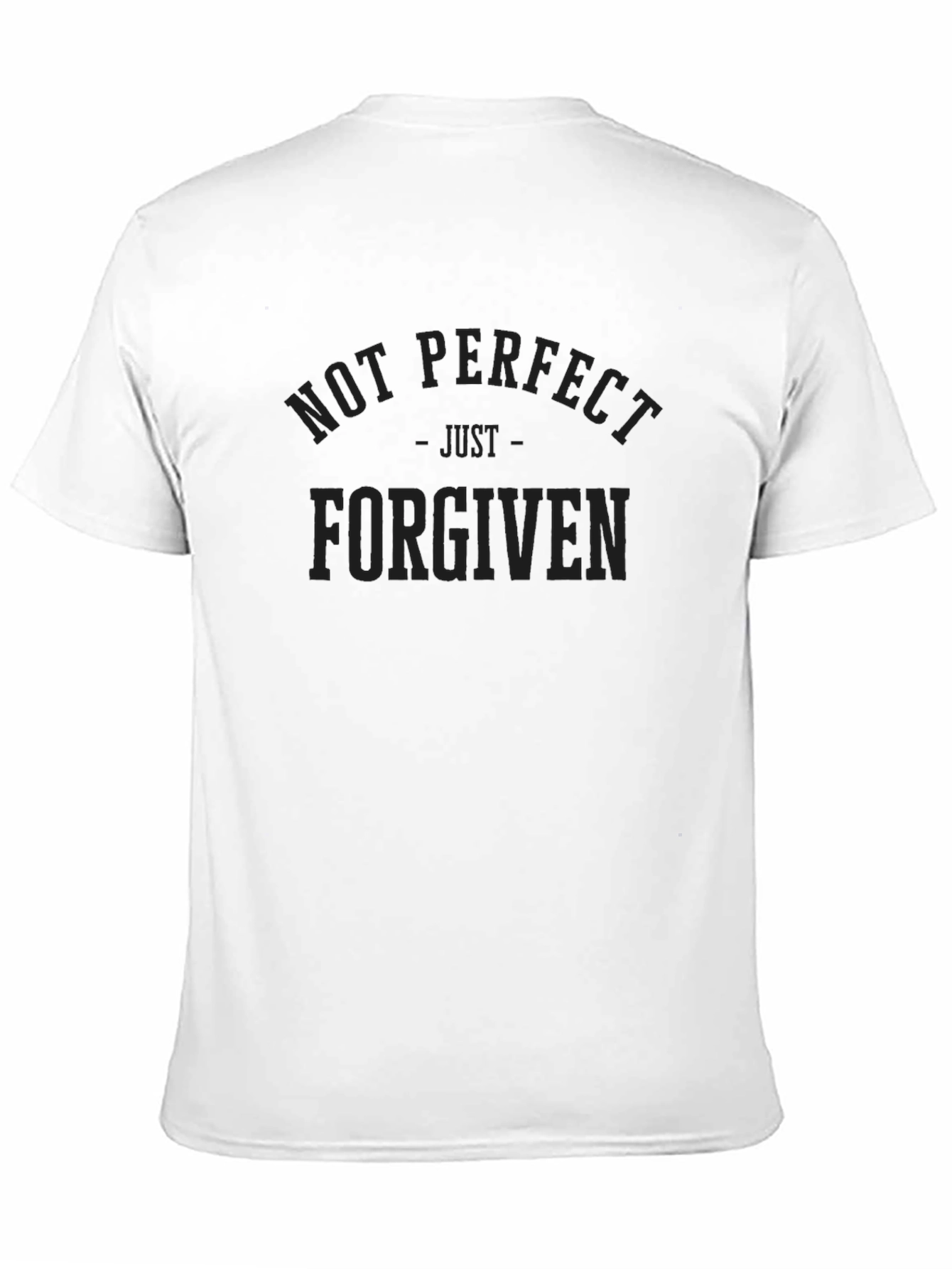 Not Perfect Just Forgiven Black T-Shirt