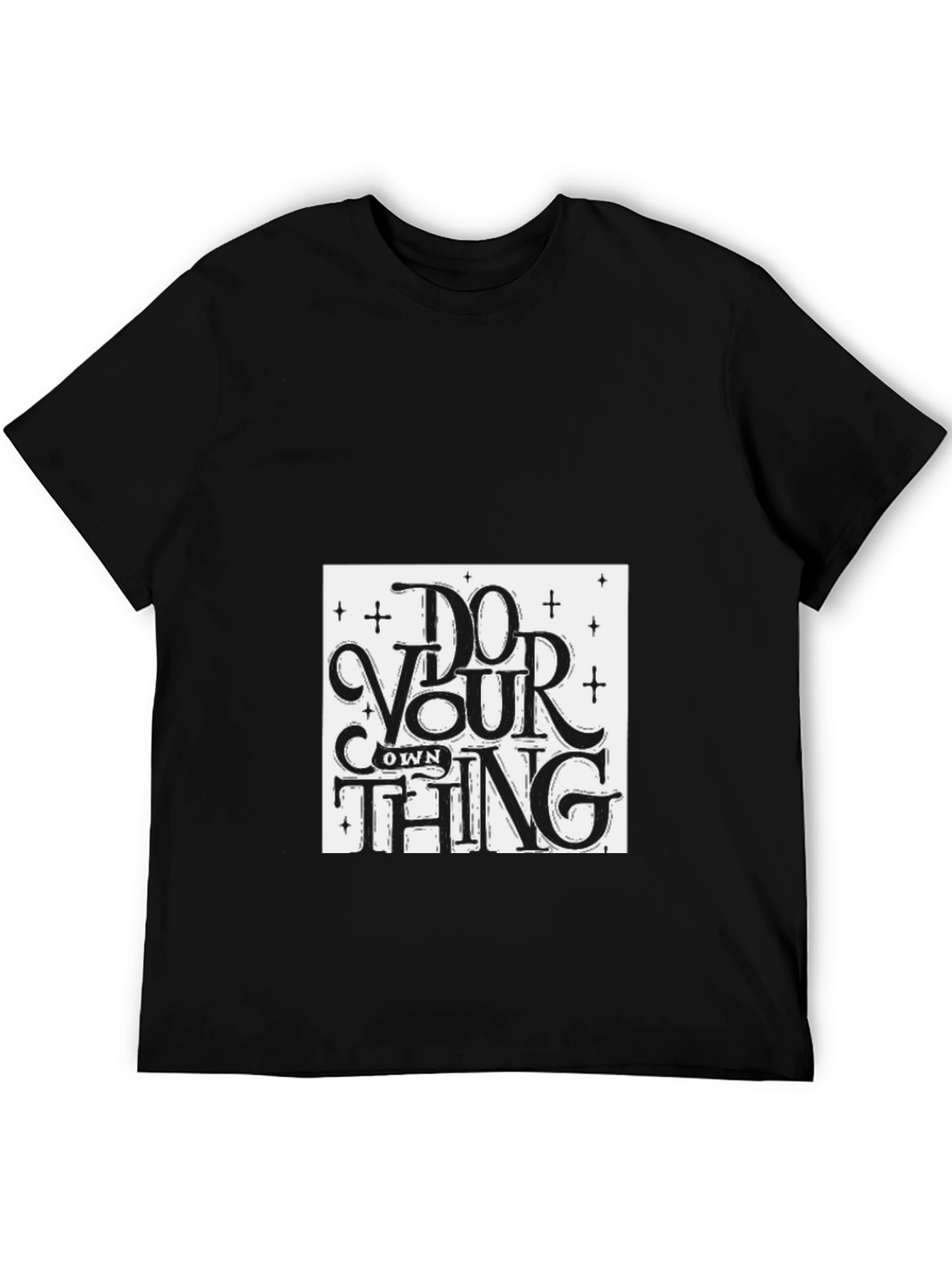 Do Your Own Thing Graphic Tee - Black