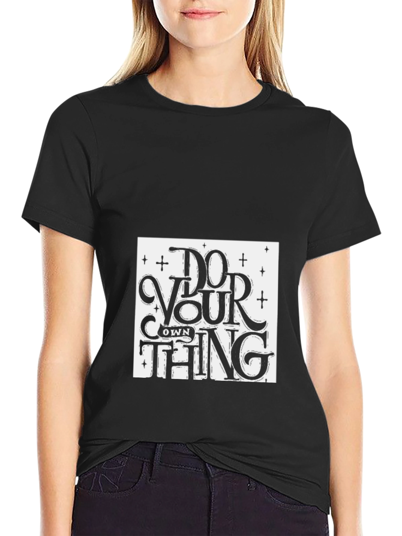 Do Your Own Thing Graphic Tee - Black
