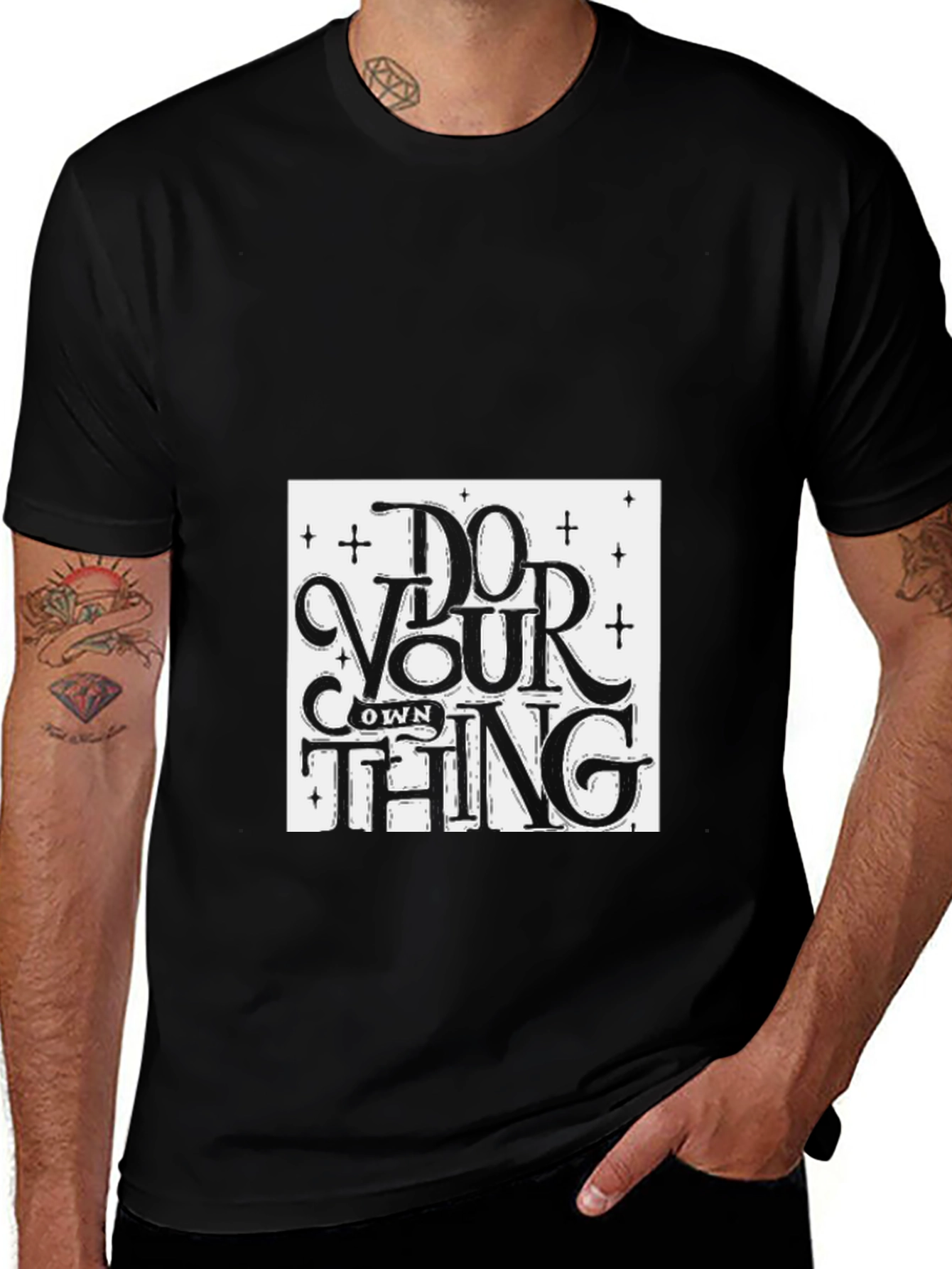 Do Your Own Thing Graphic Tee - Black