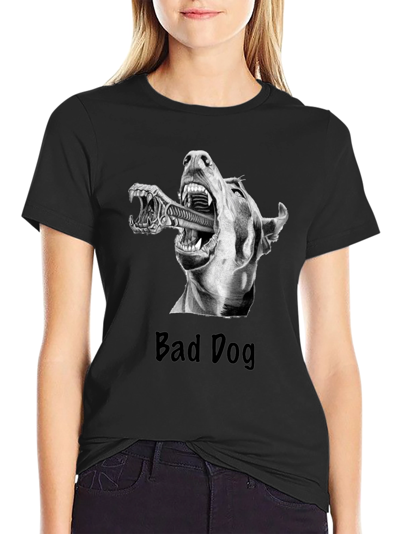 Bad Dog Alien T-Shirt - Sci-Fi Graphic Tee