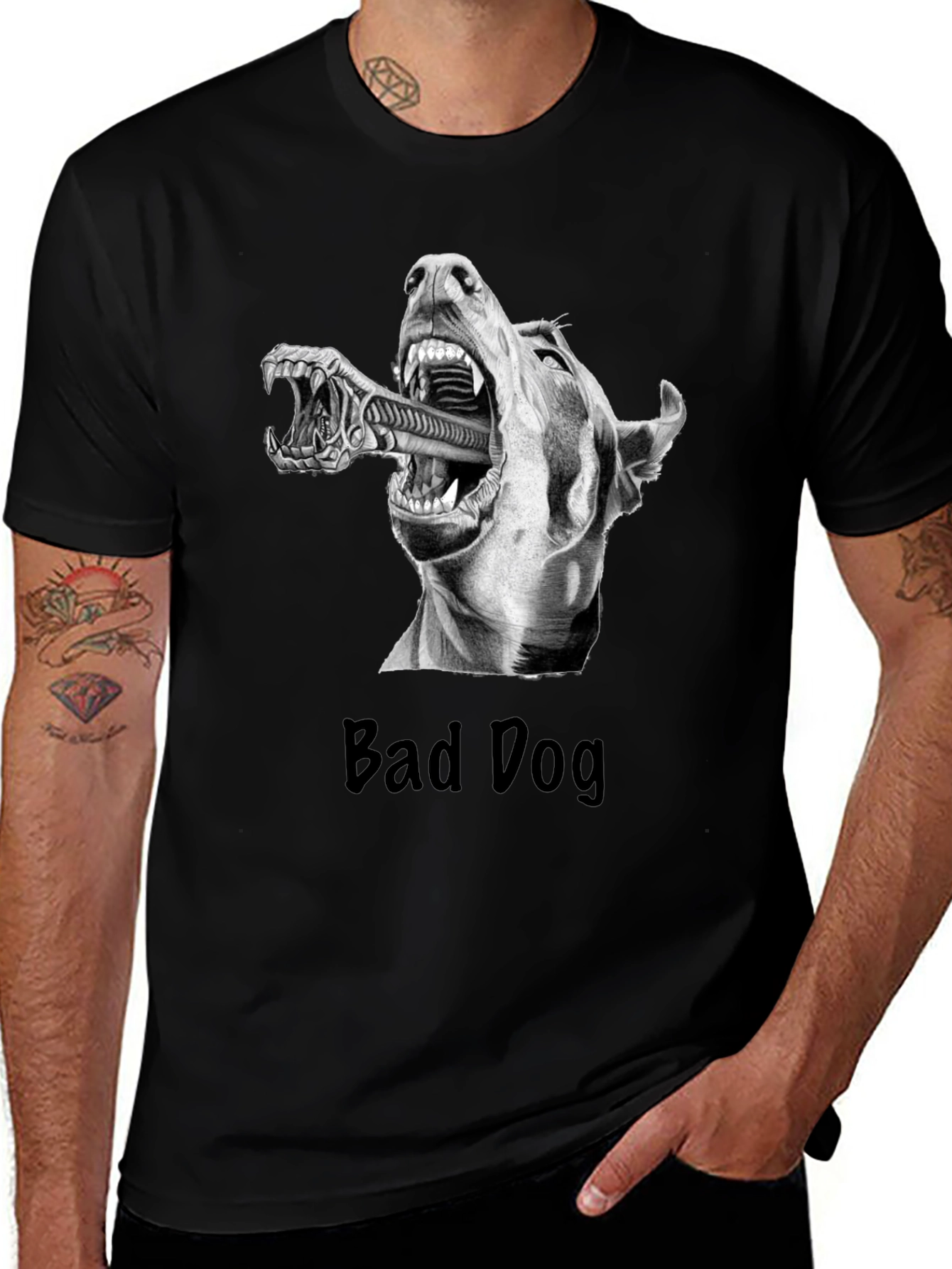 Bad Dog Alien T-Shirt - Sci-Fi Graphic Tee