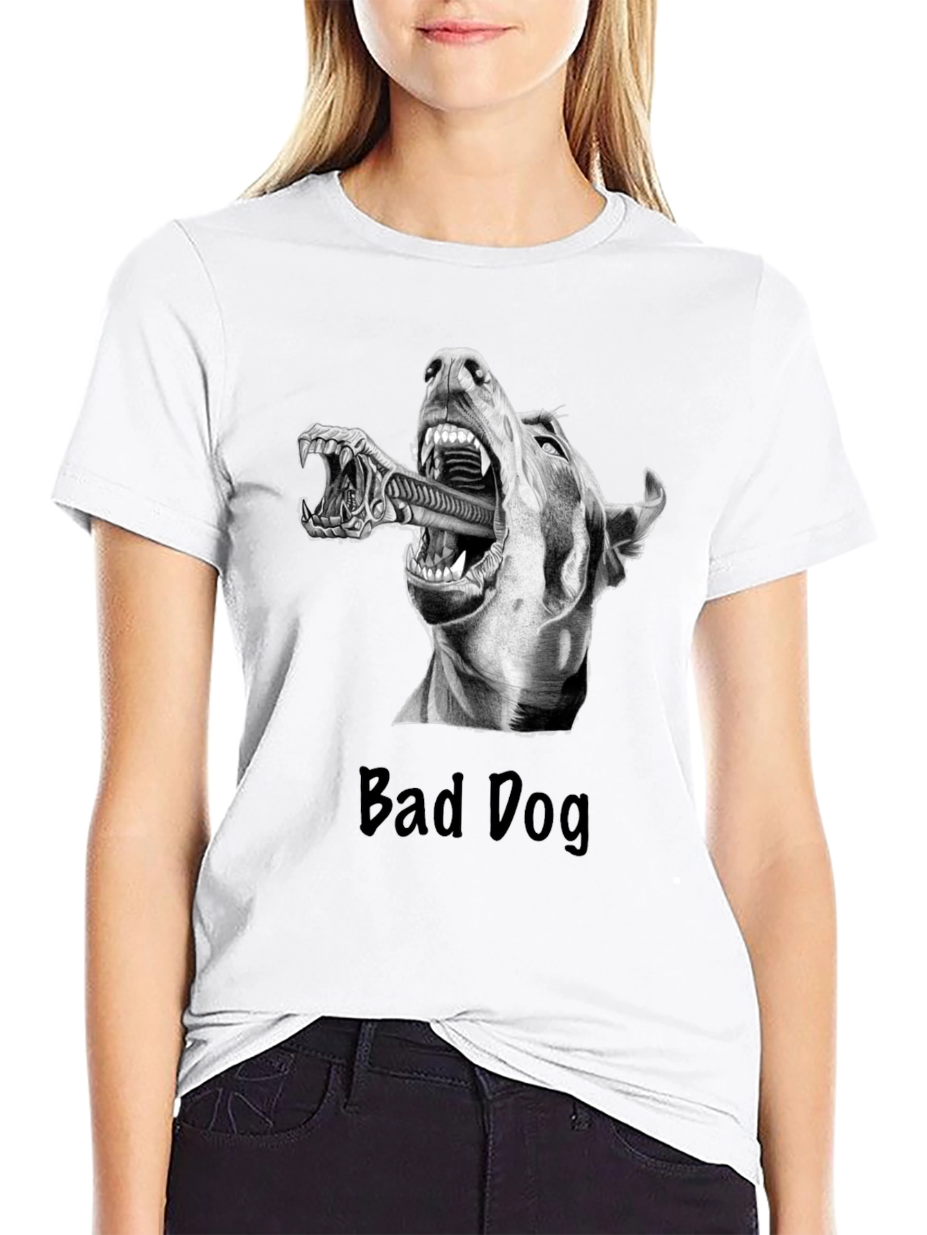 Bad Dog Alien T-Shirt - Sci-Fi Graphic Tee