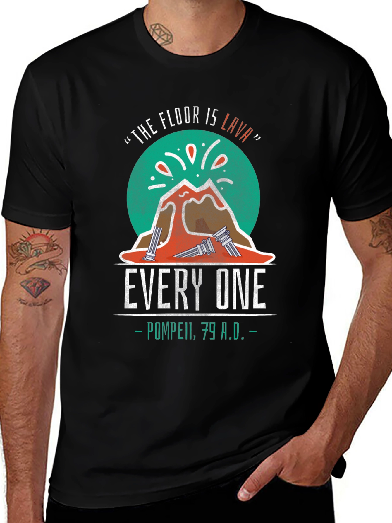 The Floor is Lava Pompeii T-Shirt