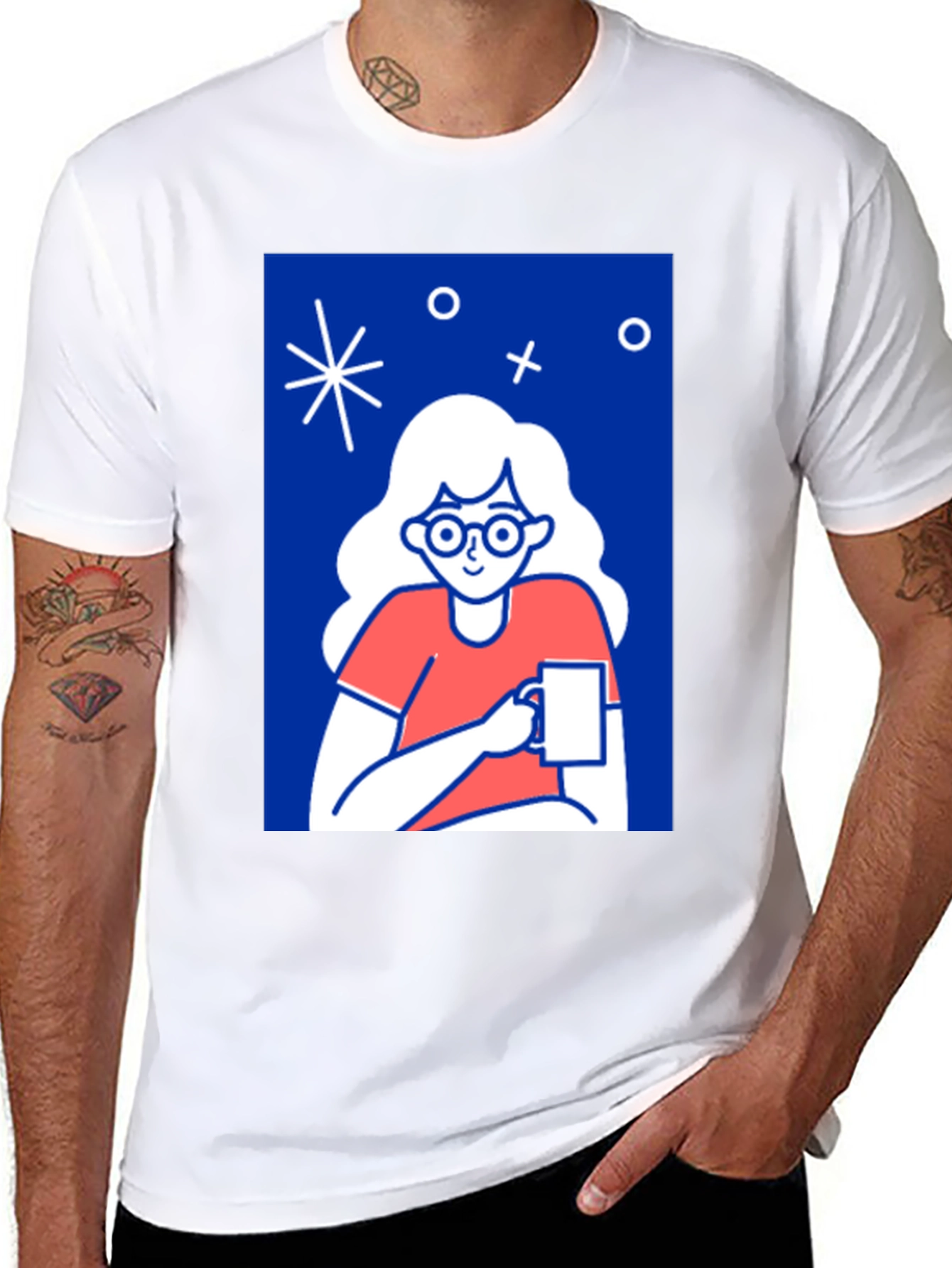 Illustrated Coffee Lover T-Shirt