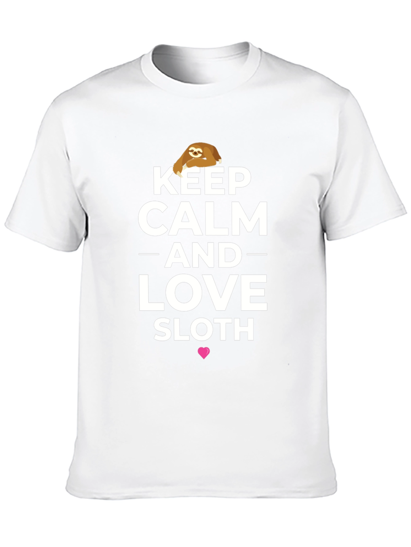 Keep Calm & Love Sloths T-Shirt - Black