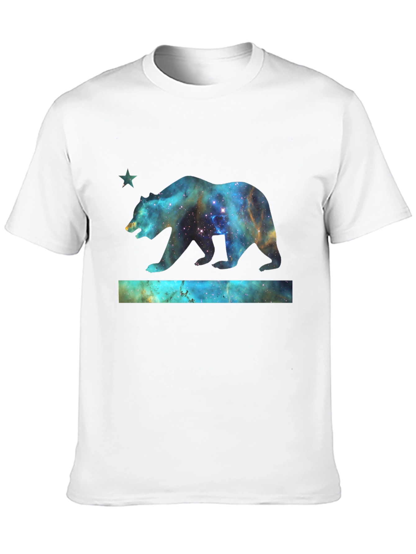 Cosmic California Bear T-Shirt - Black