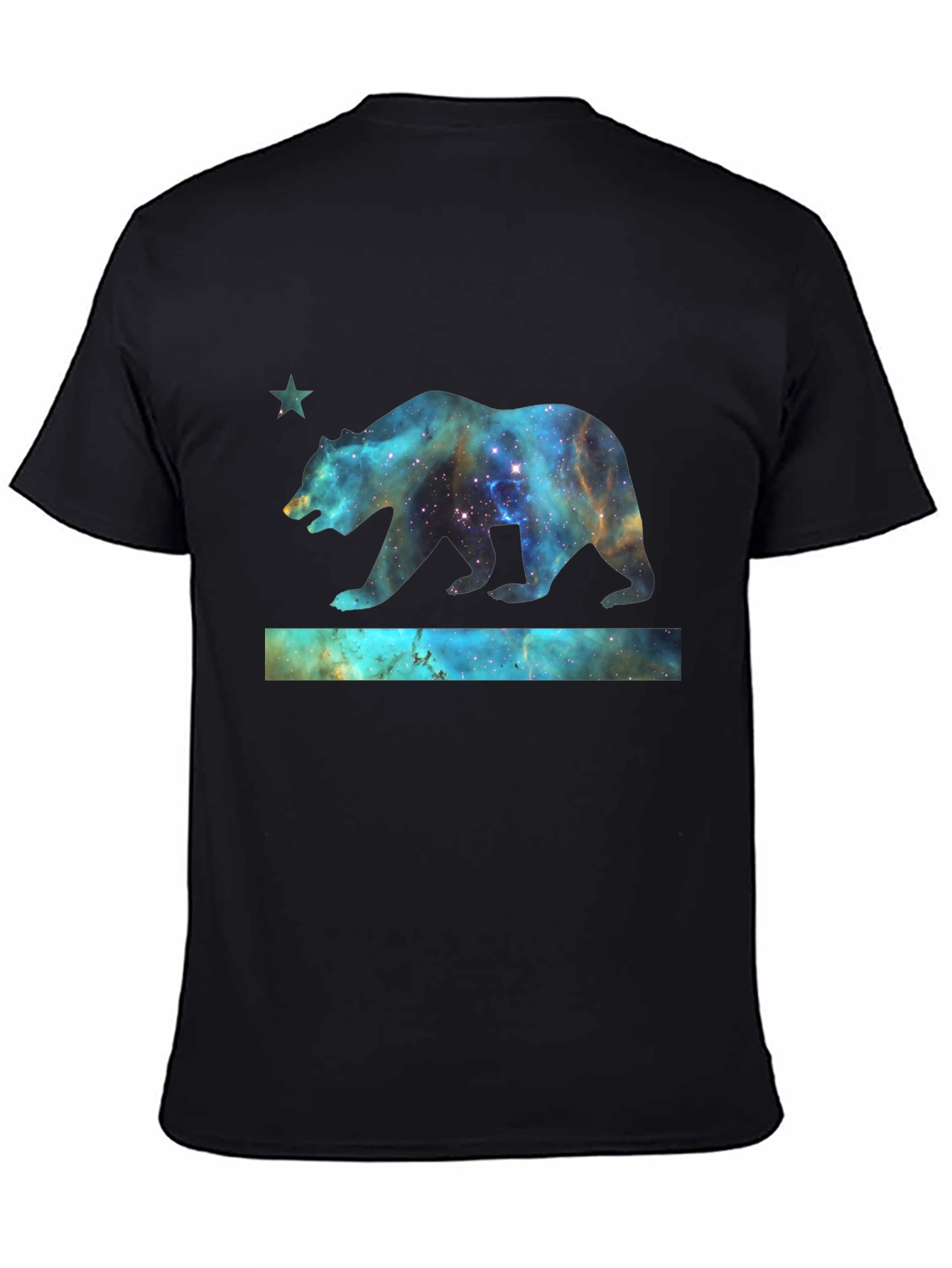 Cosmic California Bear T-Shirt - Black