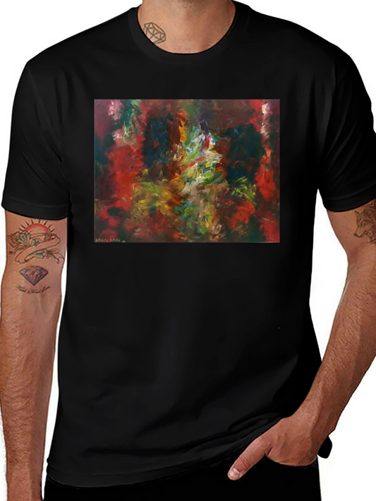 Abstract Art T-Shirt - Colorful Impressionist Design