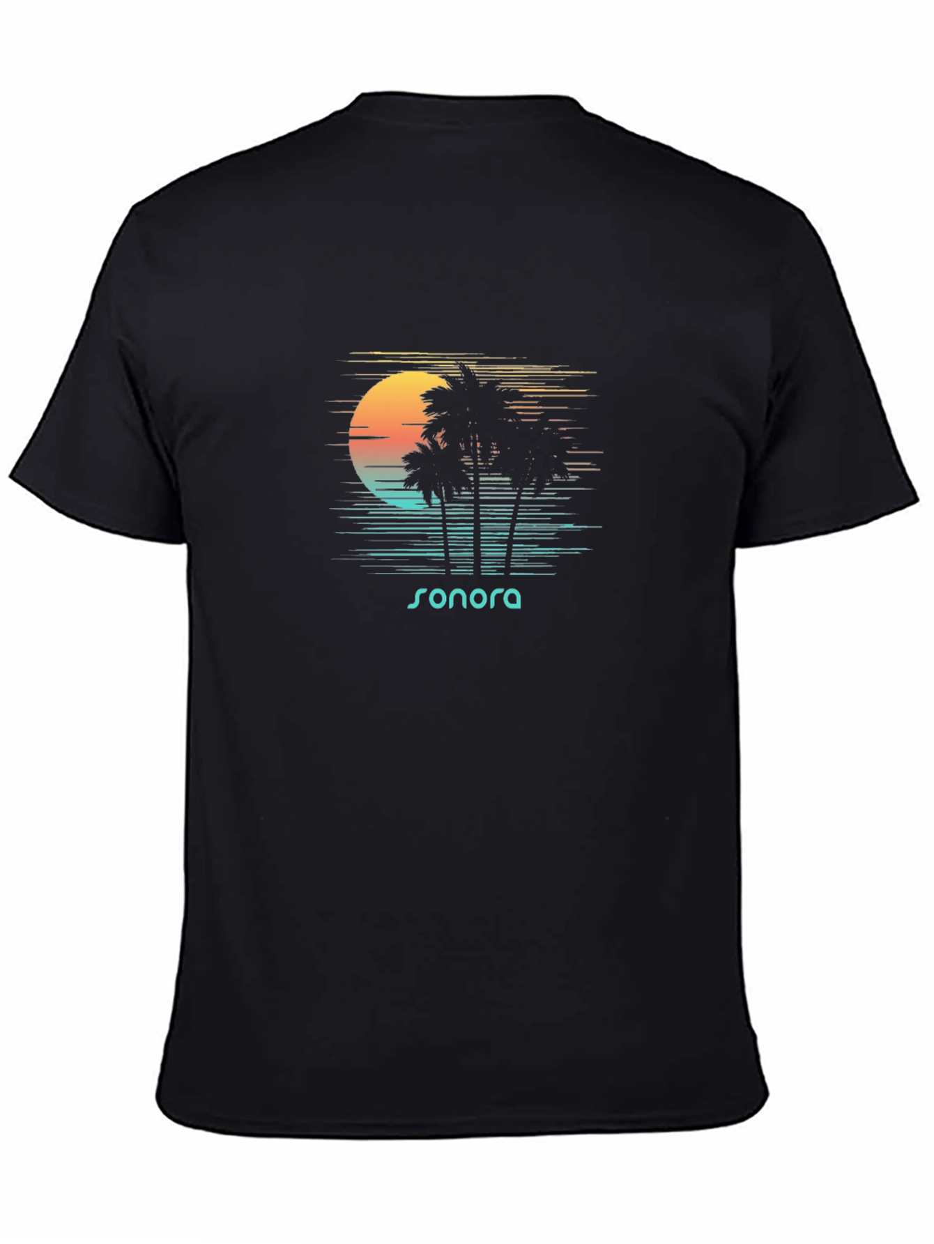 Sonora Palm Tree Sunset Graphic T-Shirt