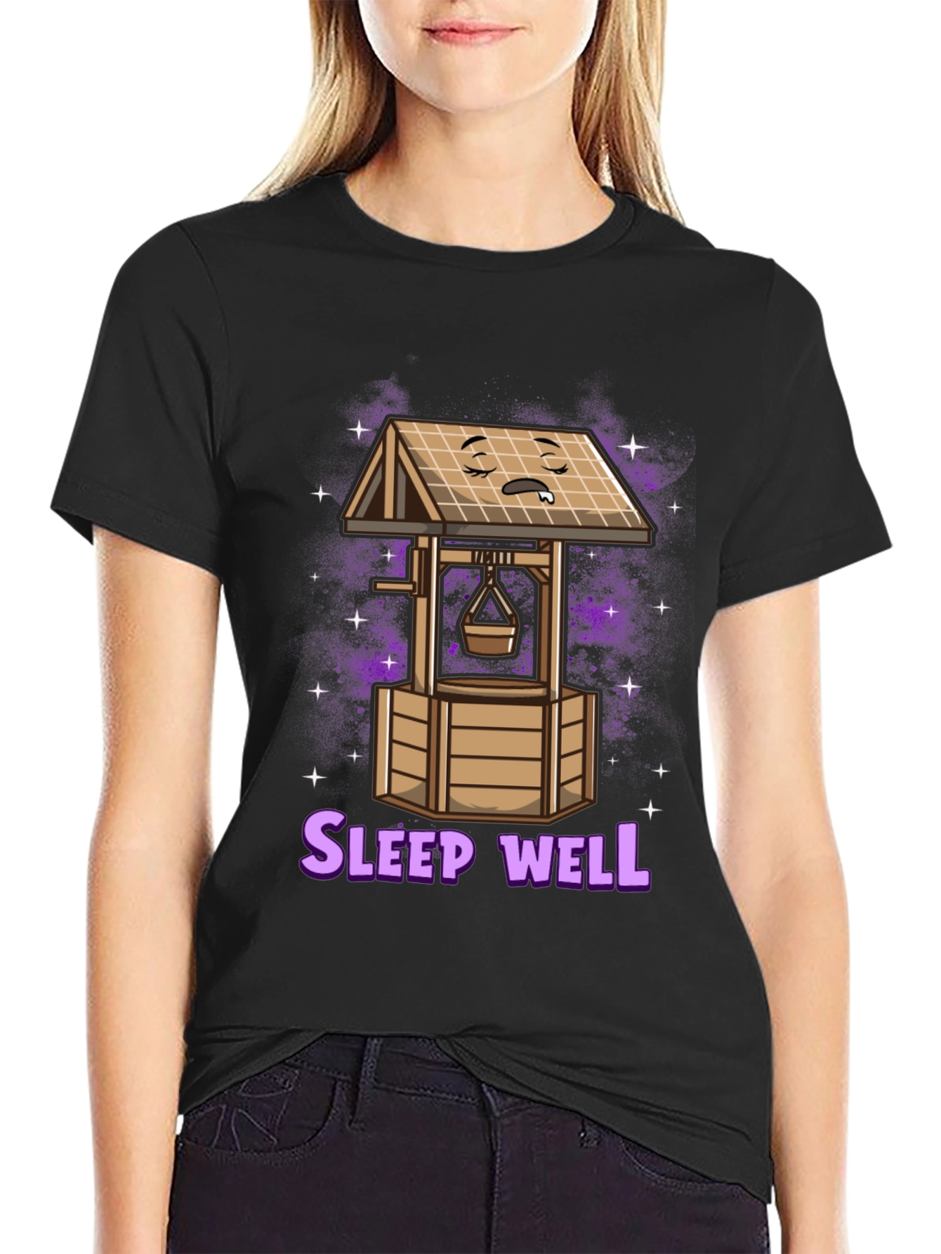 Sleep Well T-Shirt - Funny Sleeping Well Cartoon Tee