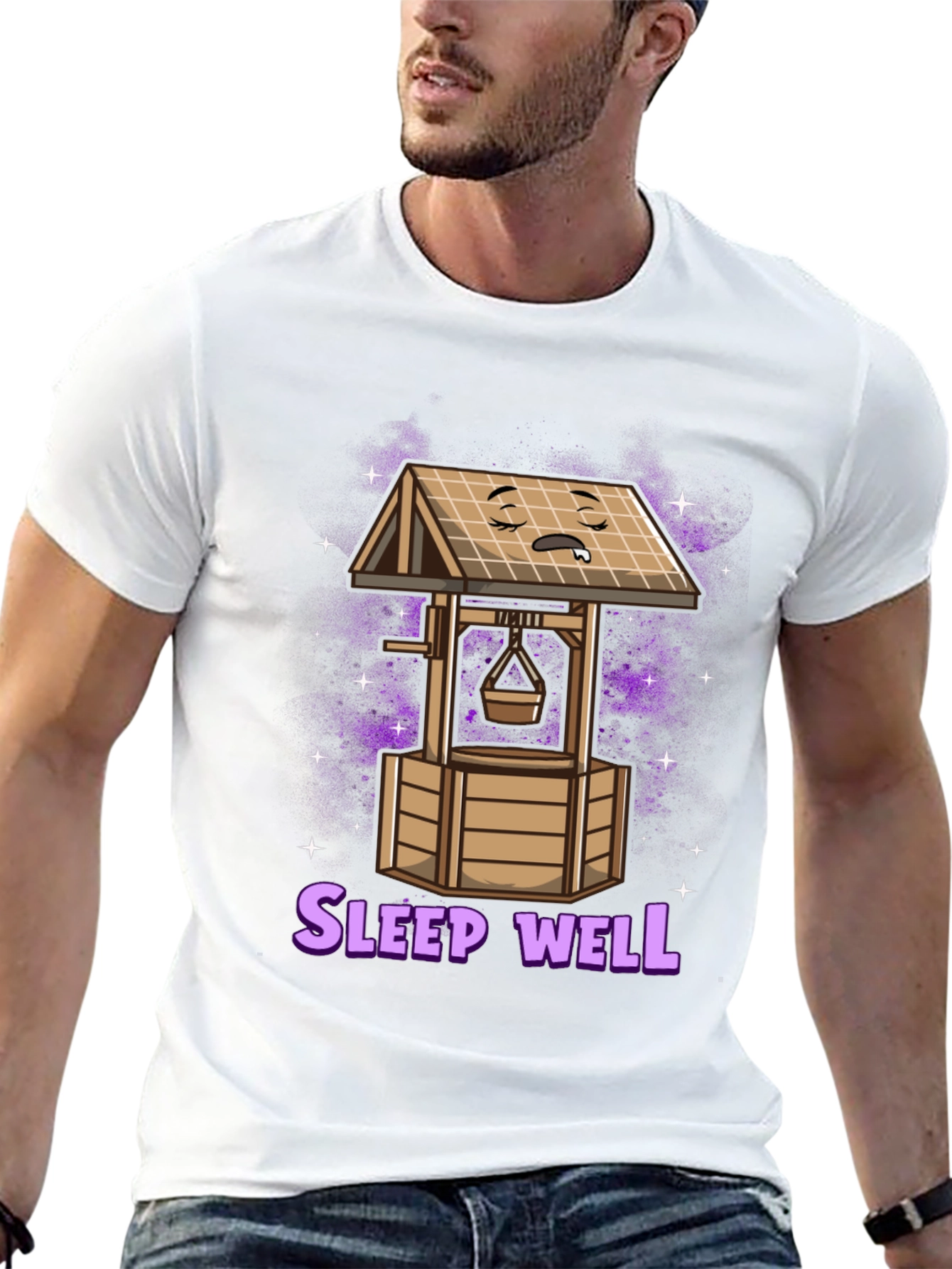Sleep Well T-Shirt - Funny Sleeping Well Cartoon Tee