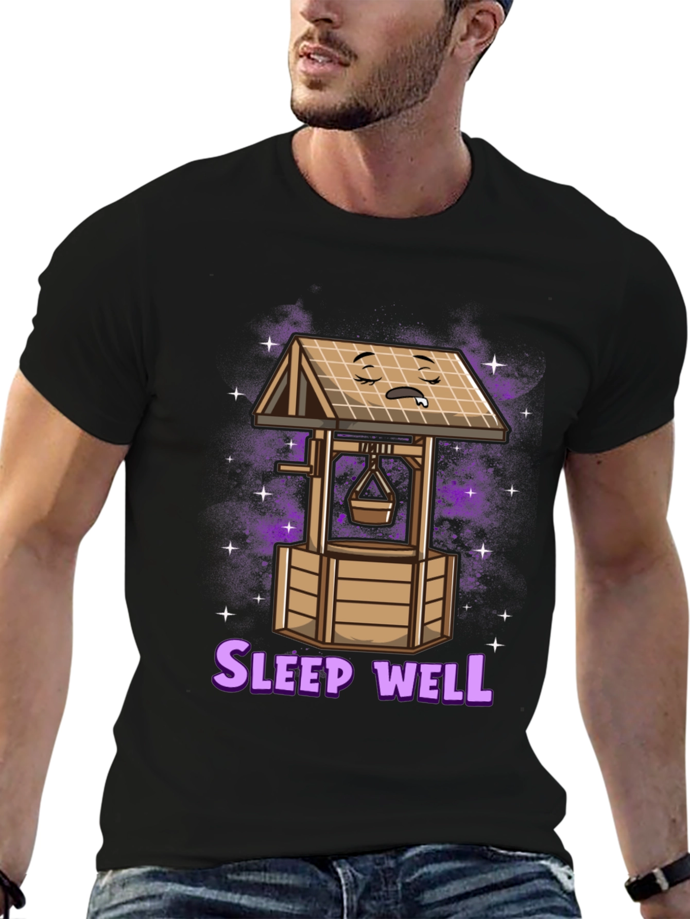 Sleep Well T-Shirt - Funny Sleeping Well Cartoon Tee