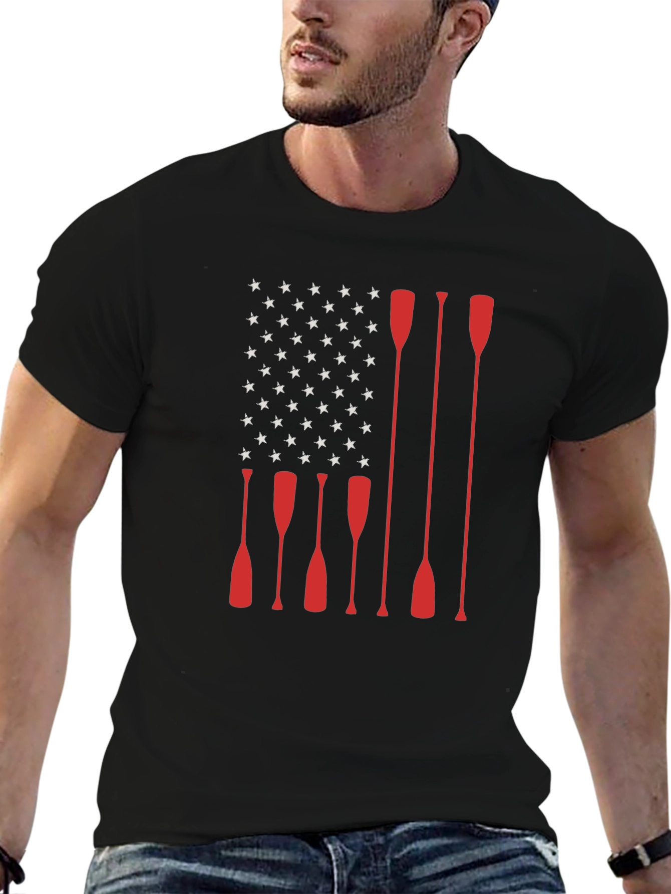 American Flag Paddle T-Shirt