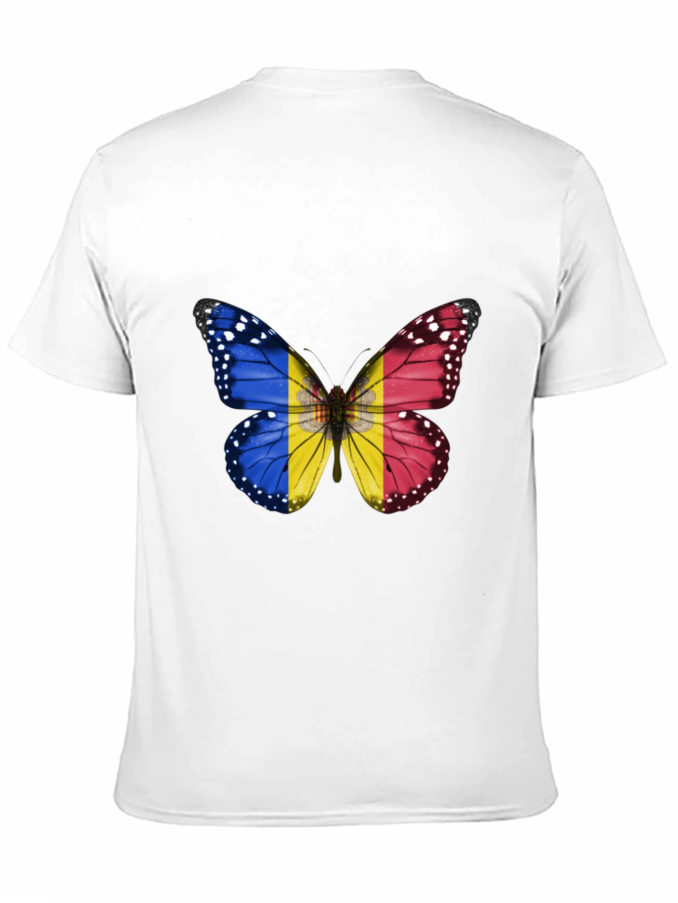 Butterfly Flag Graphic Tee - Stylish Mens T-Shirt