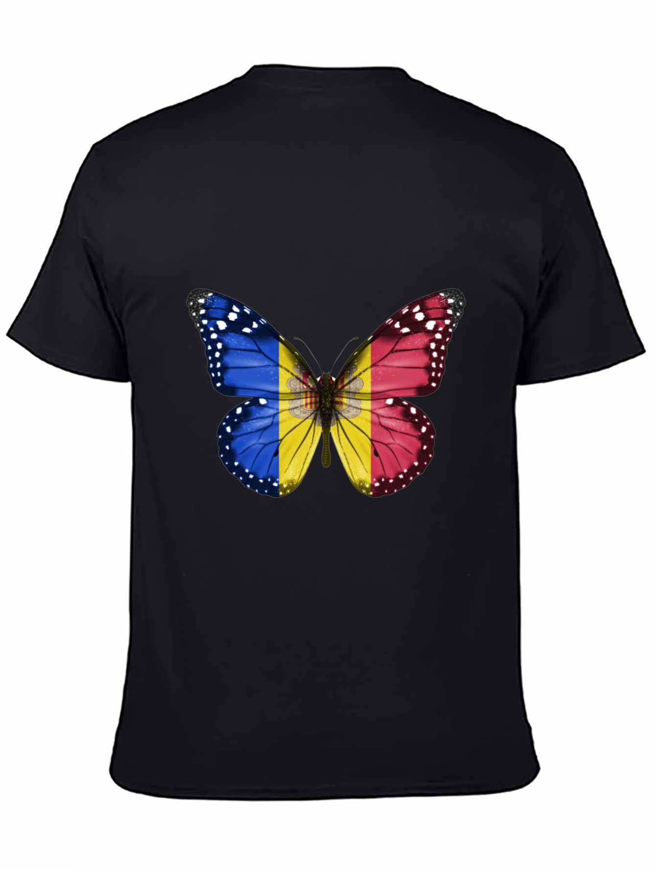 Butterfly Flag Graphic Tee - Stylish Mens T-Shirt