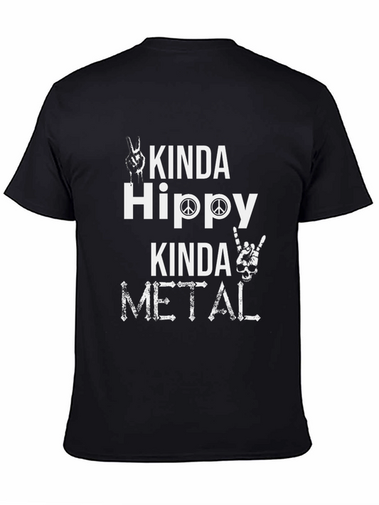 Kinda Hippy Kinda Metal Graphic T-Shirt