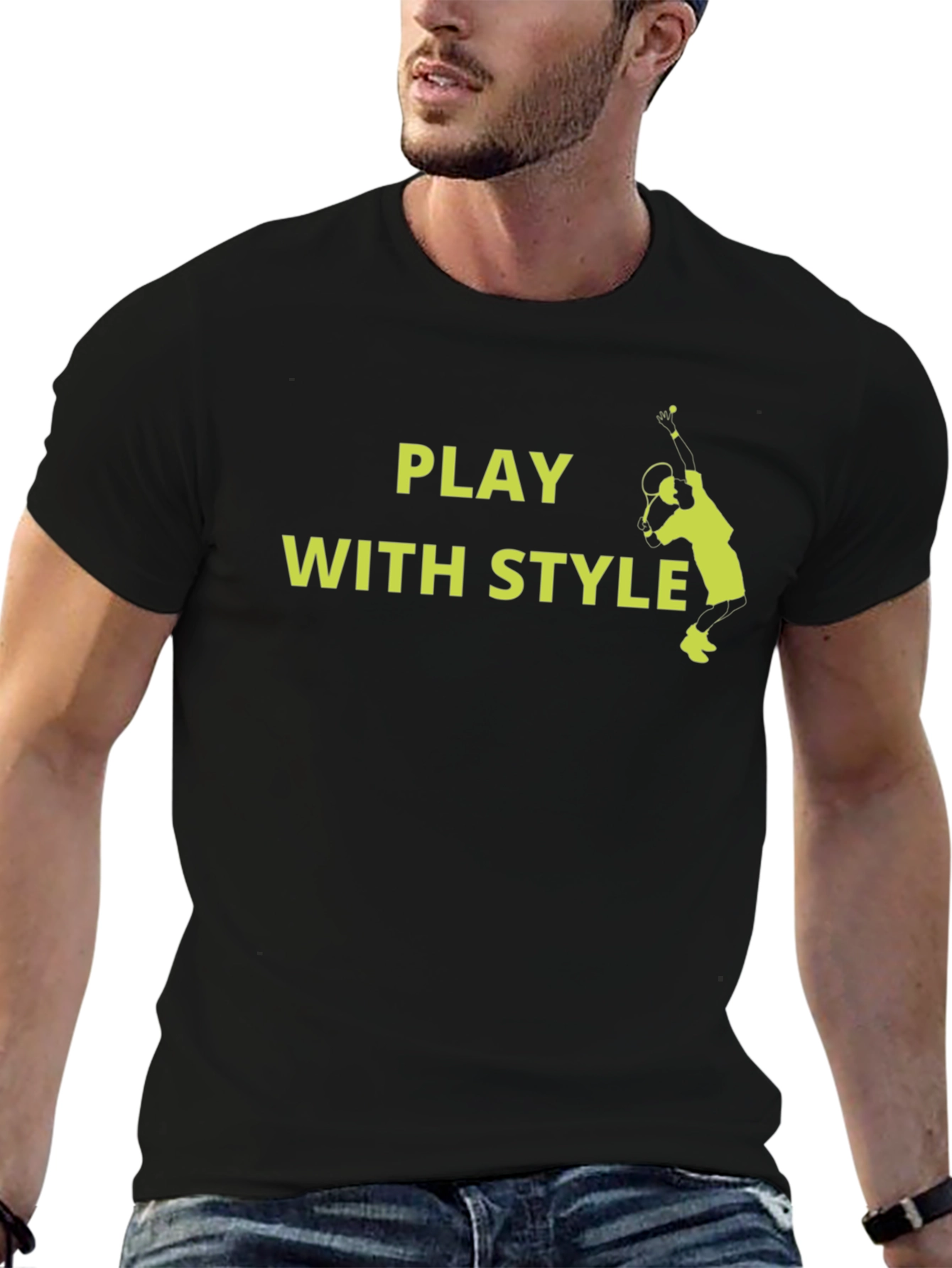 Play With Style Tennis Graphic Tee