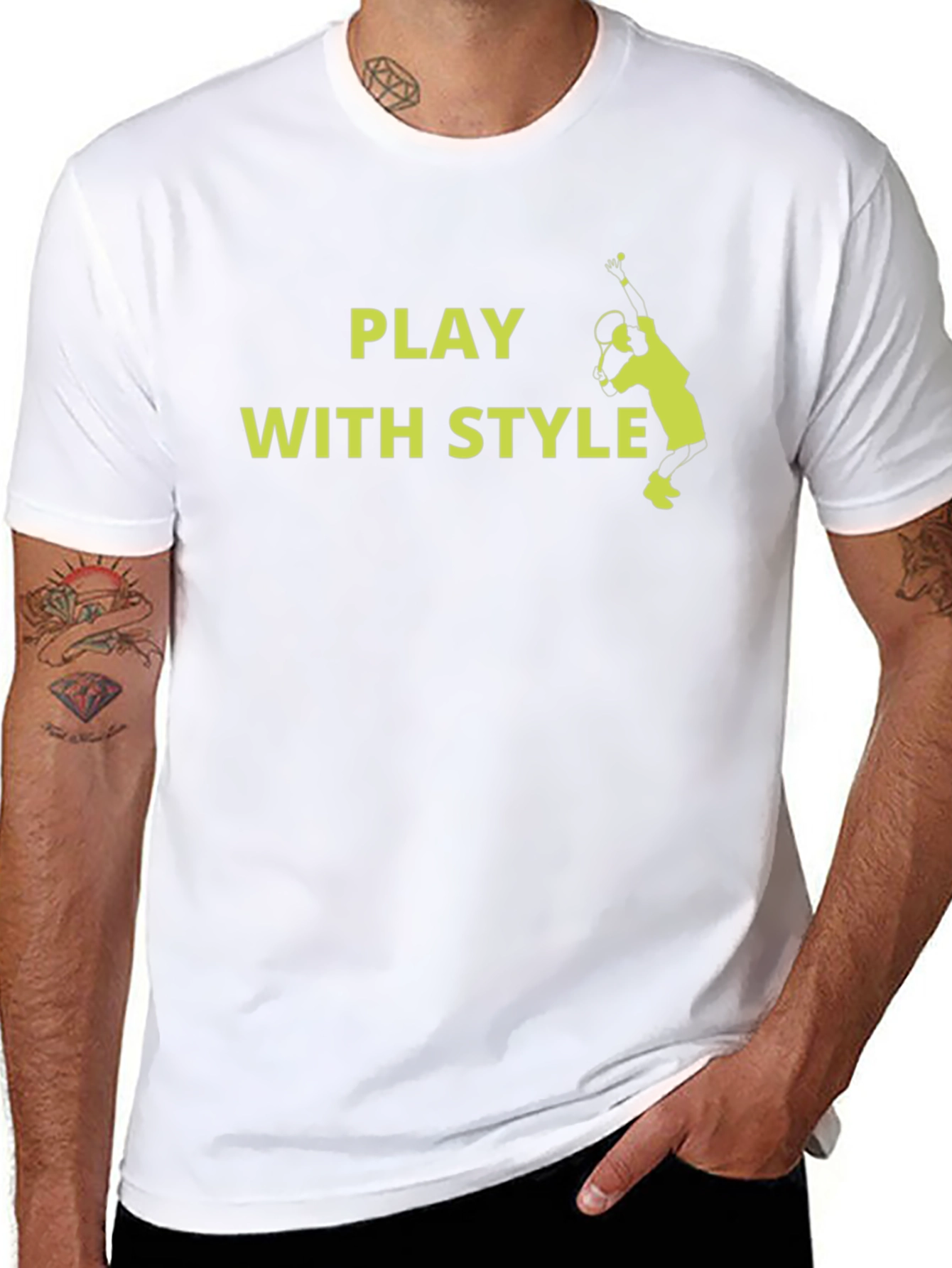 Play With Style Tennis Graphic Tee