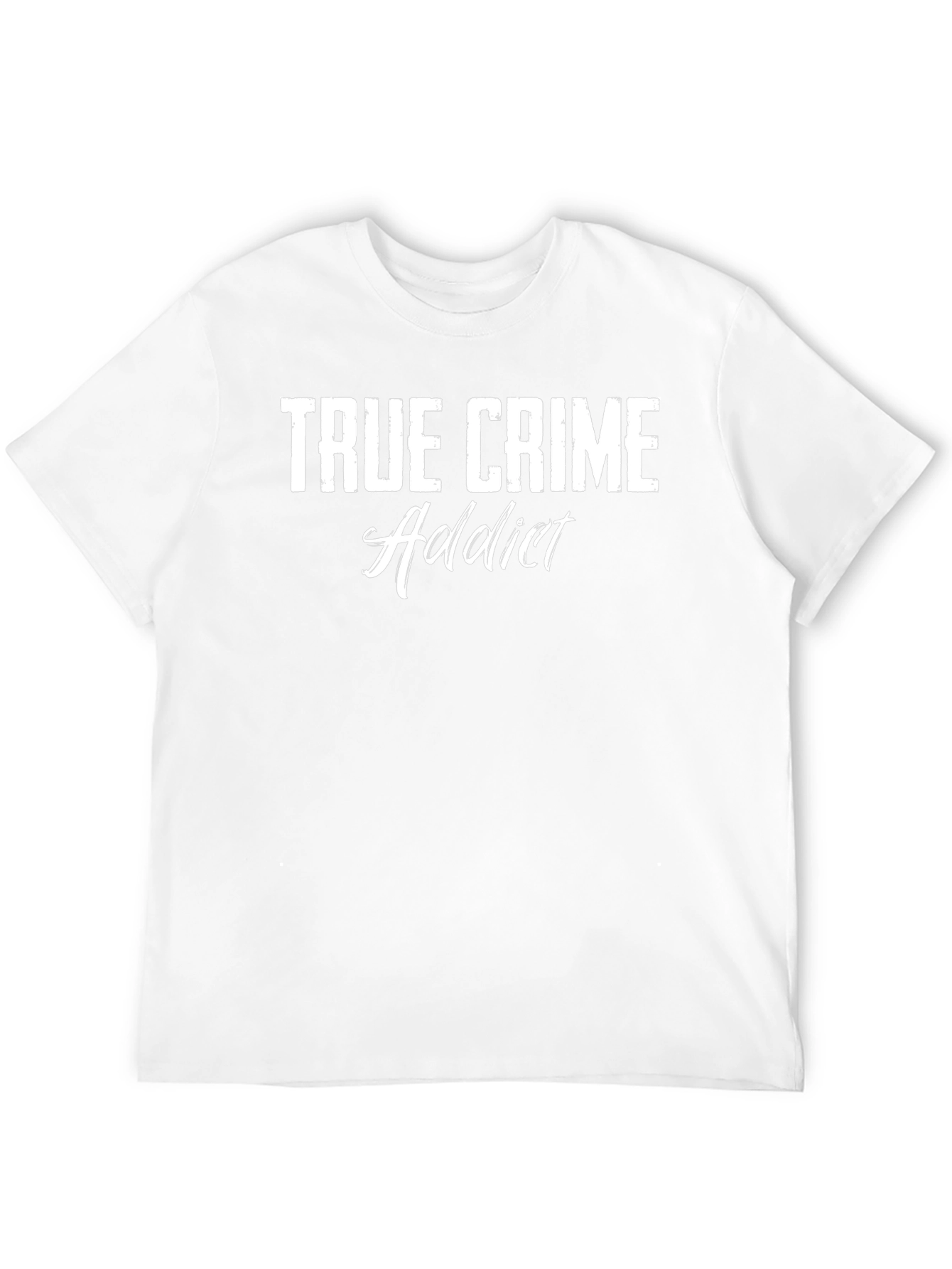 True Crime Addict Graphic Tee - Black
