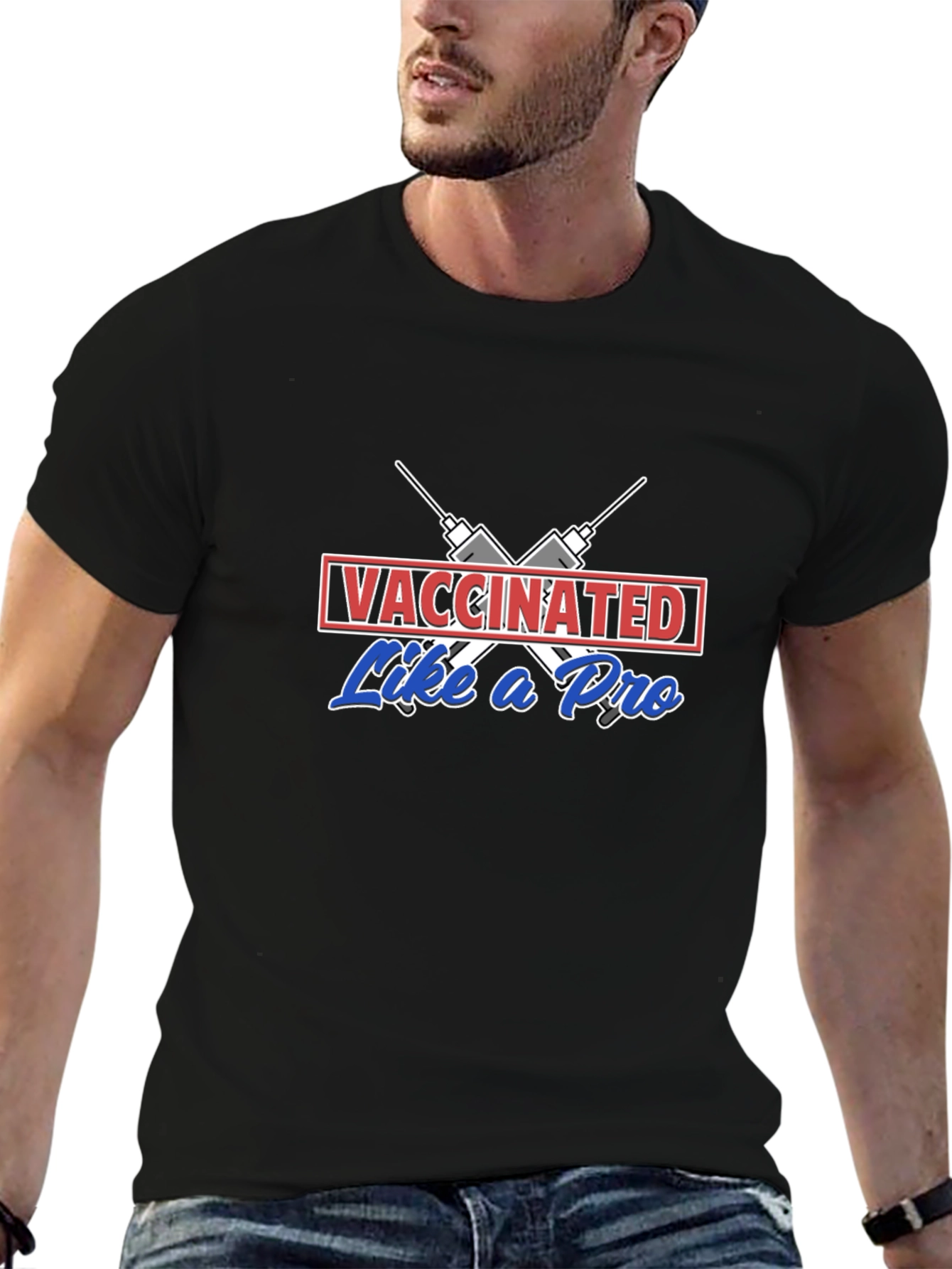 Vaccinated Like A Pro Graphic Tee