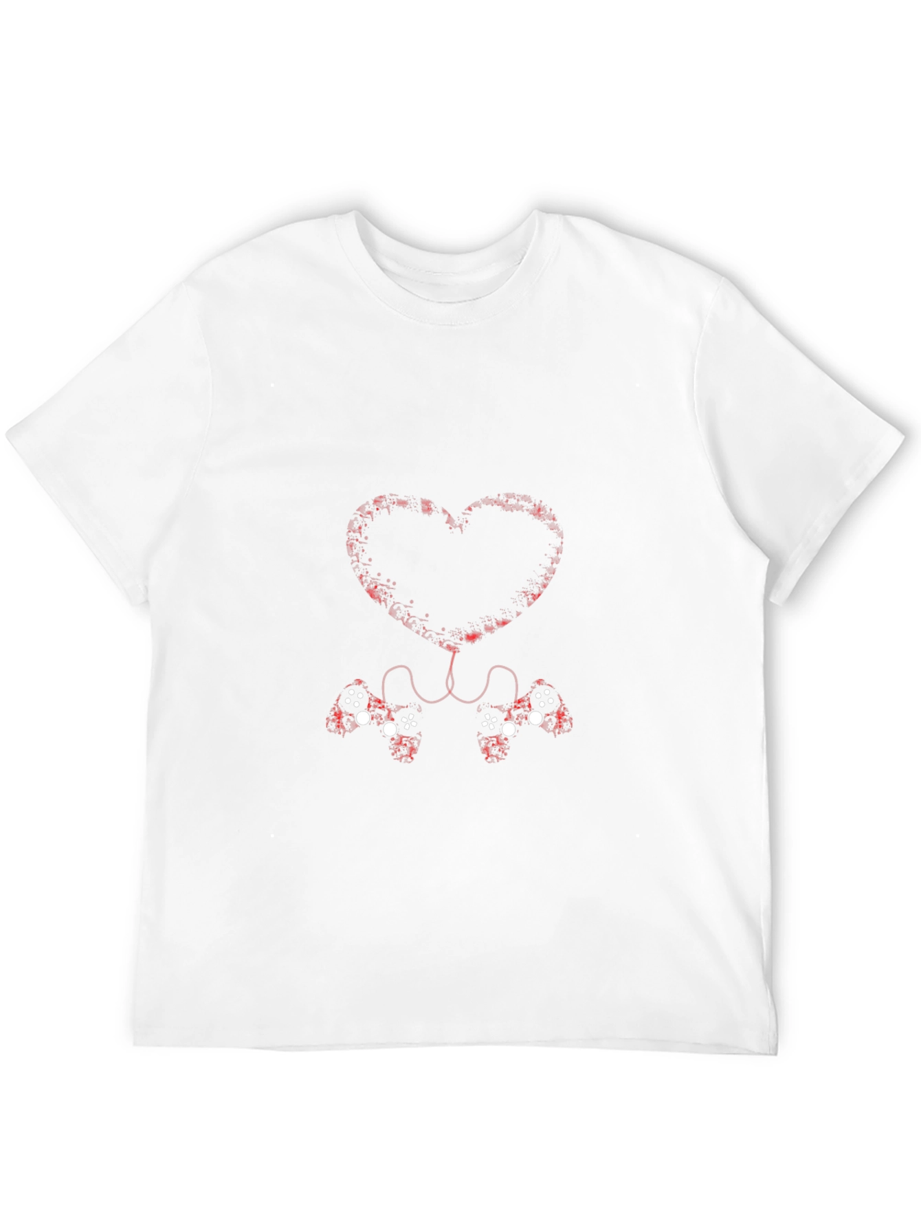 Gamer Love T-Shirt - Connected Heart Controllers