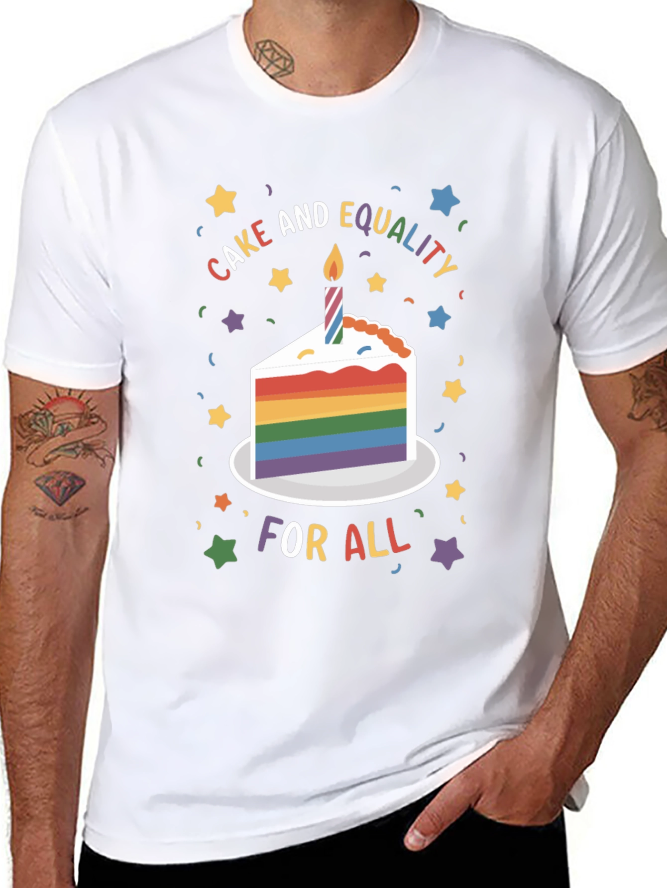 Cake and Equality Pride T-Shirt