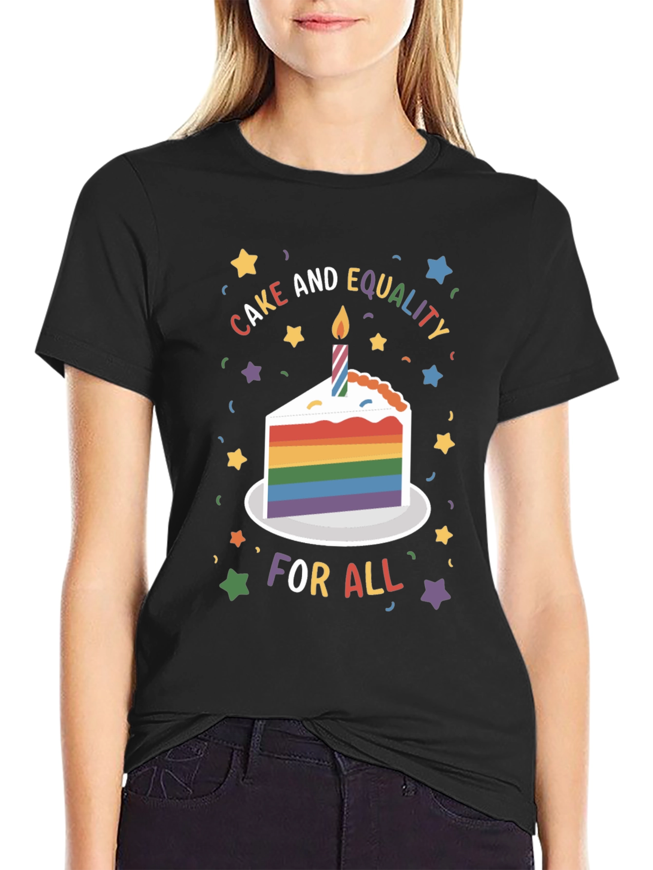 Cake and Equality Pride T-Shirt