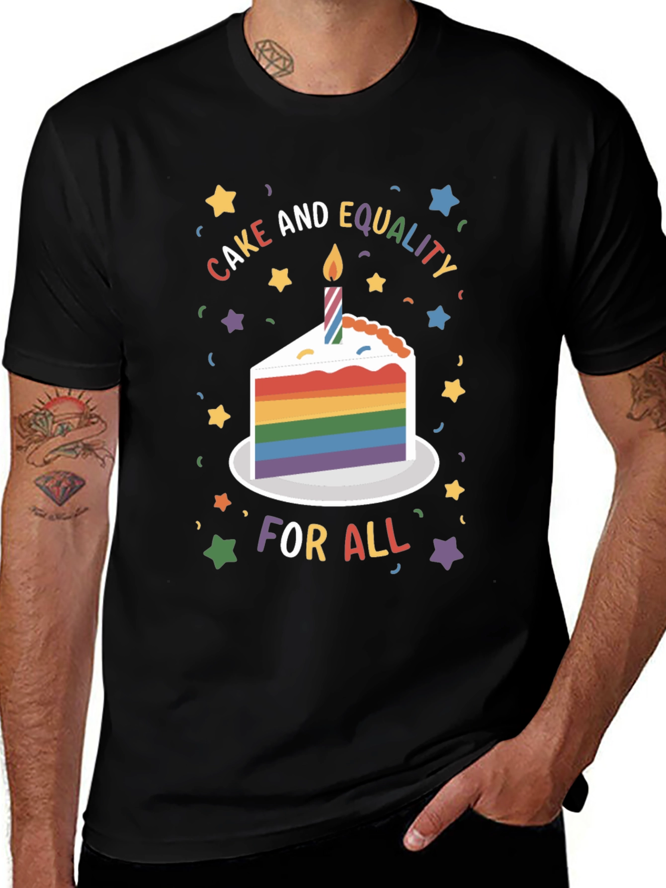 Cake and Equality Pride T-Shirt