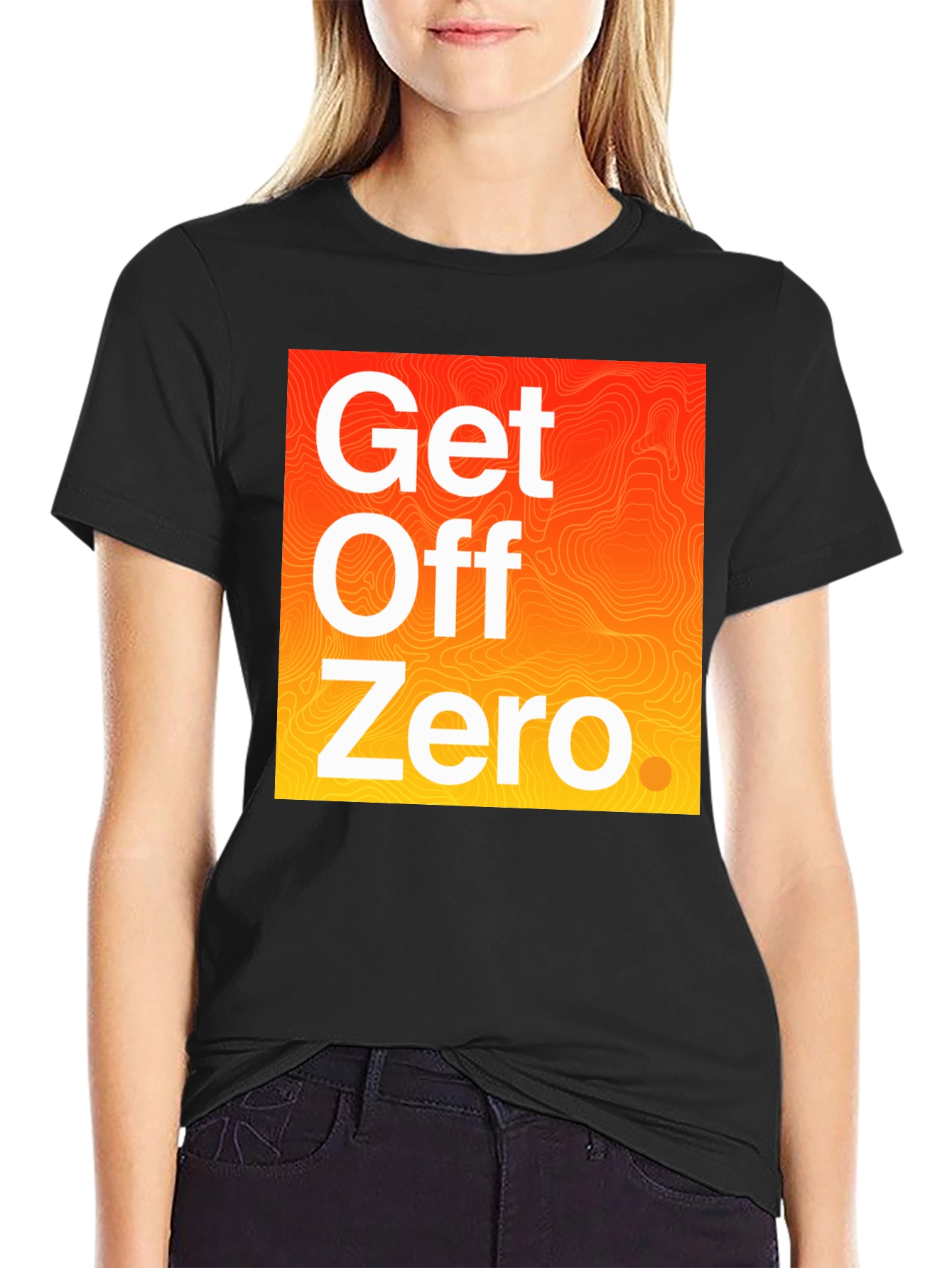 Get Off Zero Graphic Tee - Black