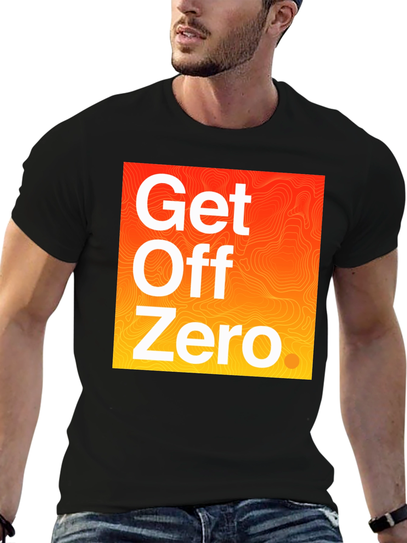 Get Off Zero Graphic Tee - Black