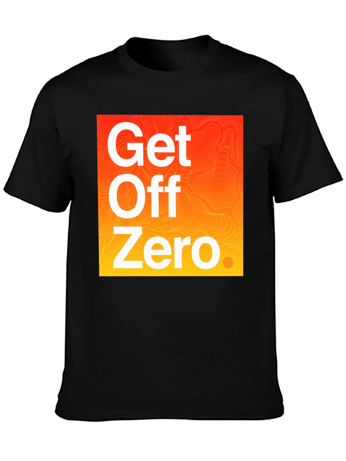 Get Off Zero Graphic Tee - Black