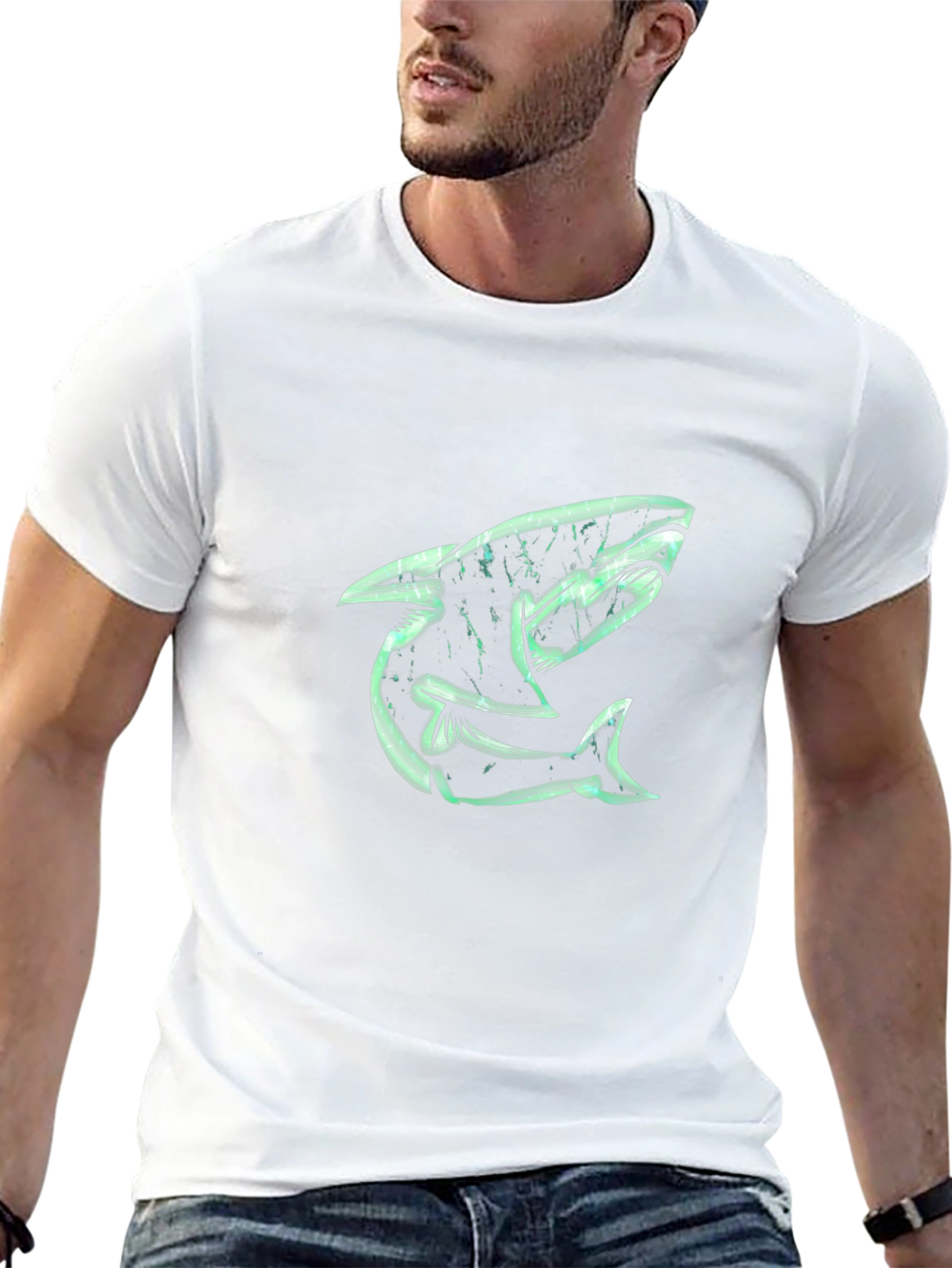 Shark Graphic Black T-Shirt