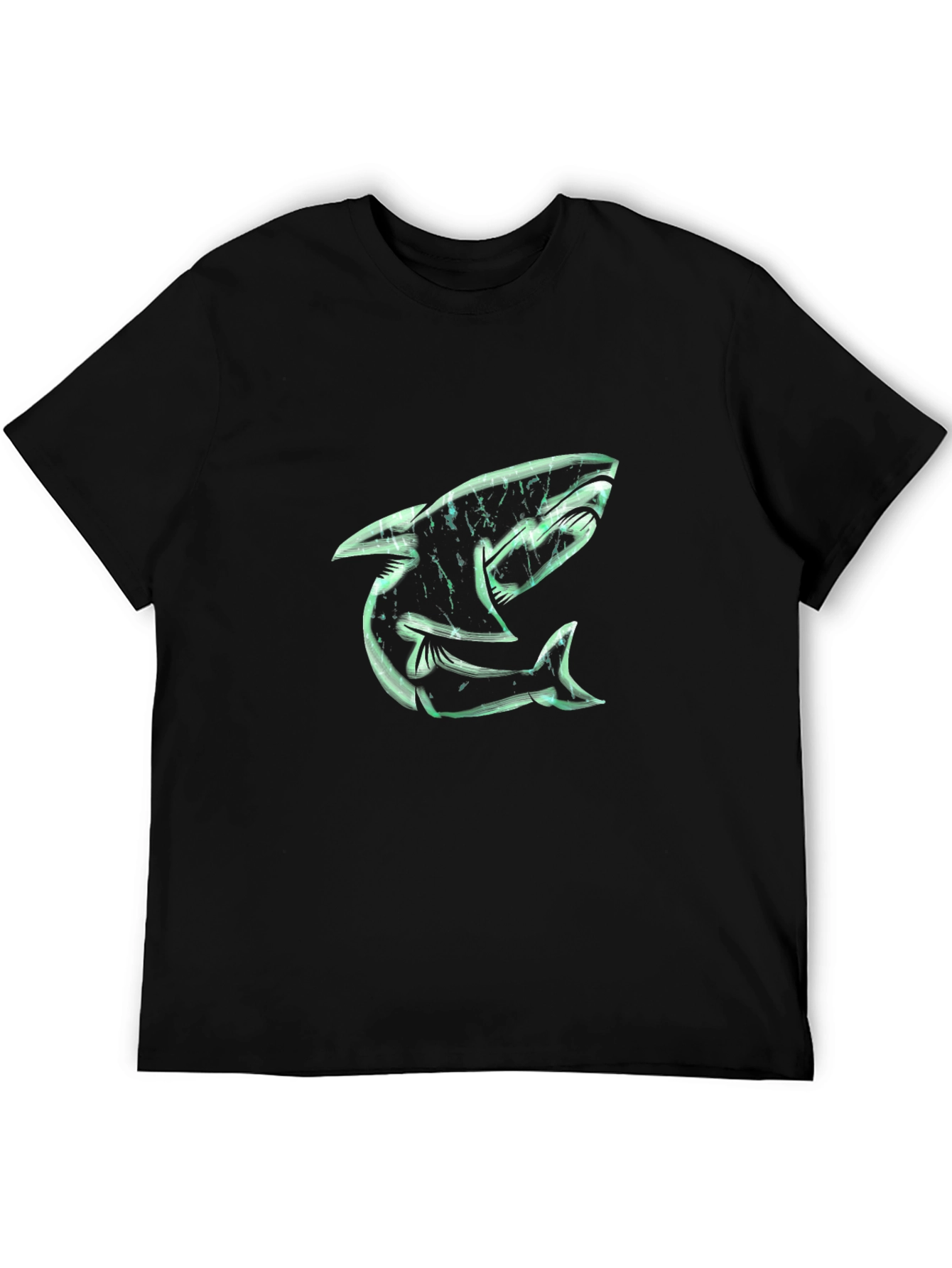 Shark Graphic Black T-Shirt