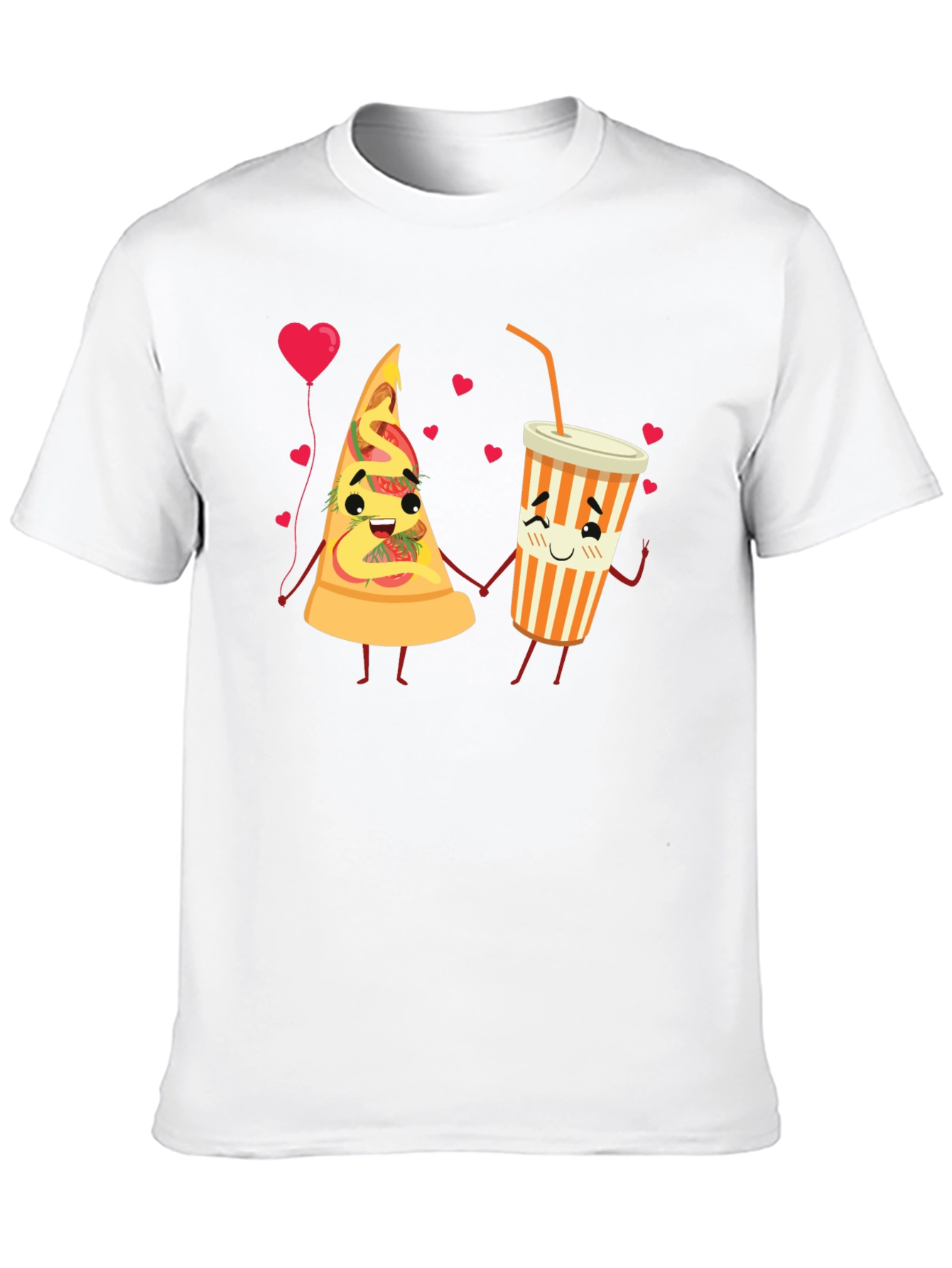 Pizza & Soda Love Story Graphic Tee