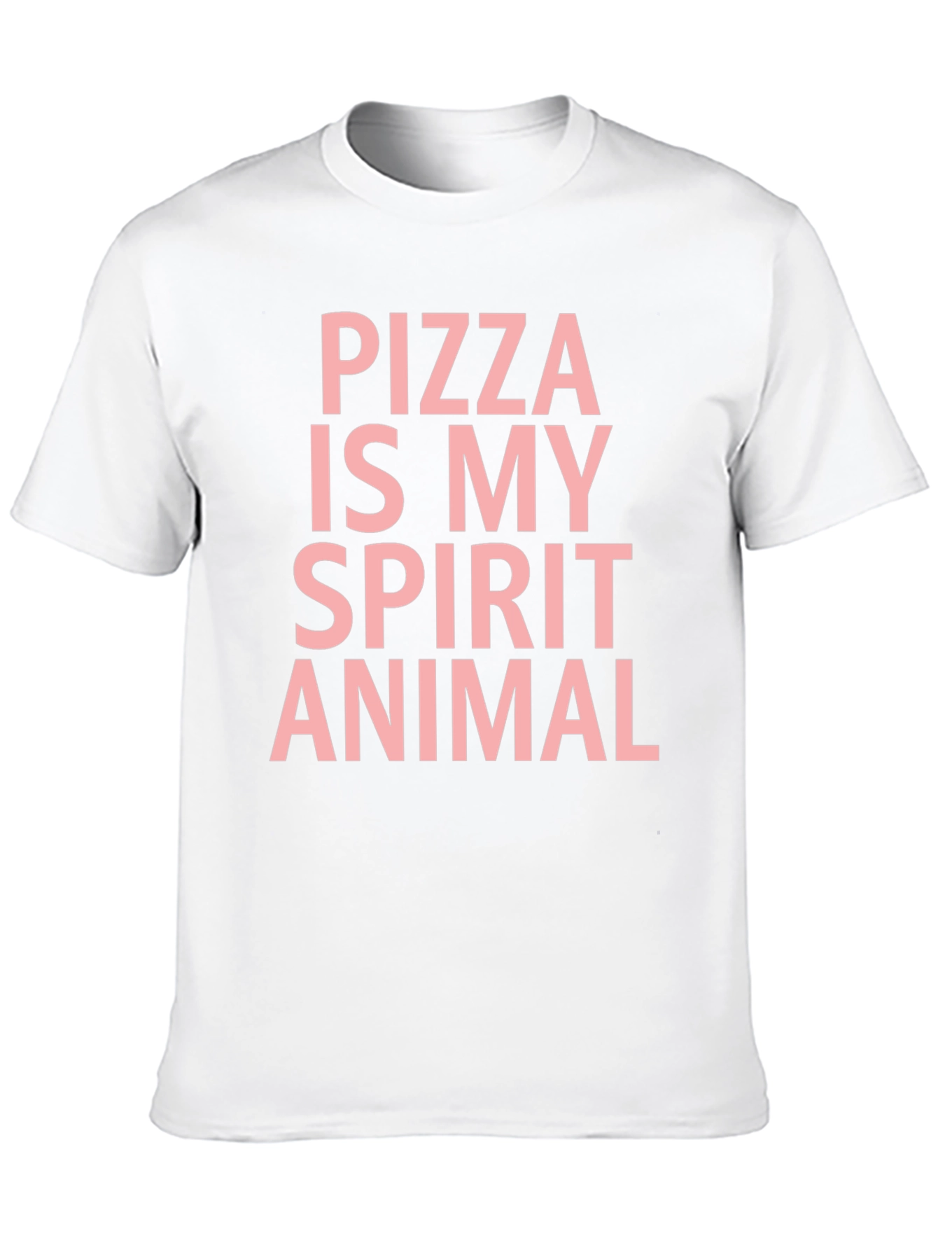 Pizza Is My Spirit Animal Black T-Shirt
