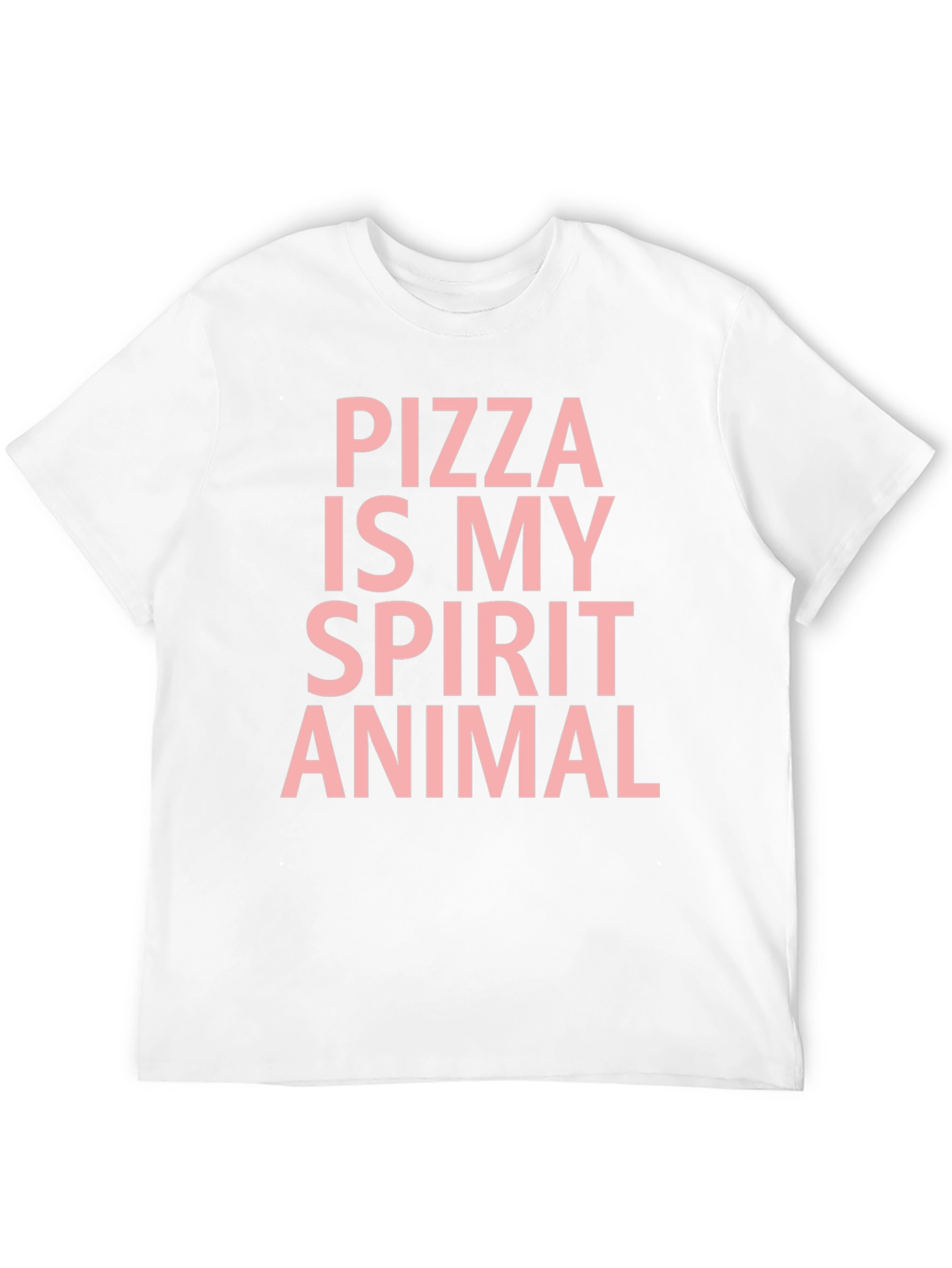 Pizza Is My Spirit Animal Black T-Shirt