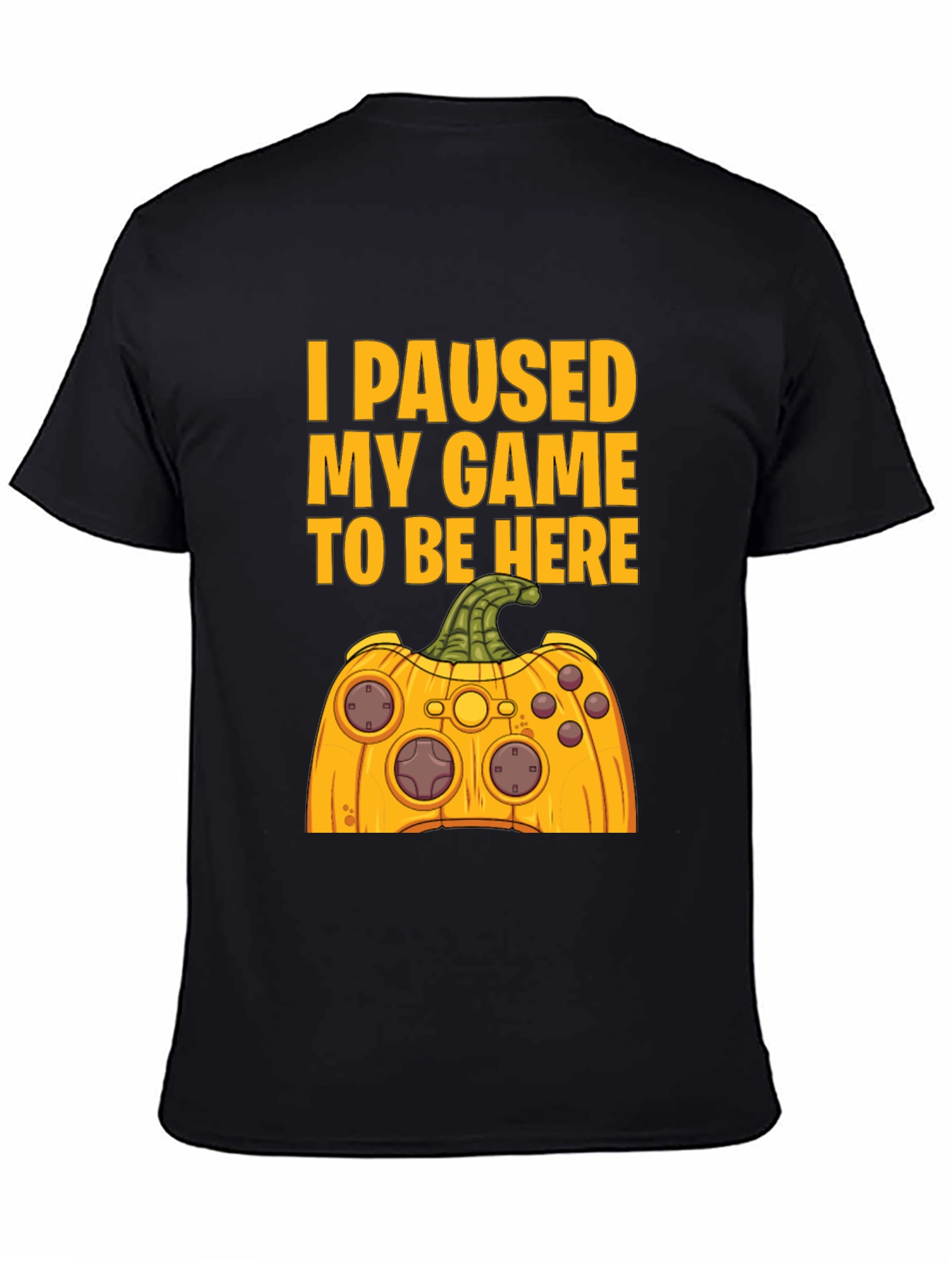 Funny Gamer Halloween Pumpkin Controller T-Shirt