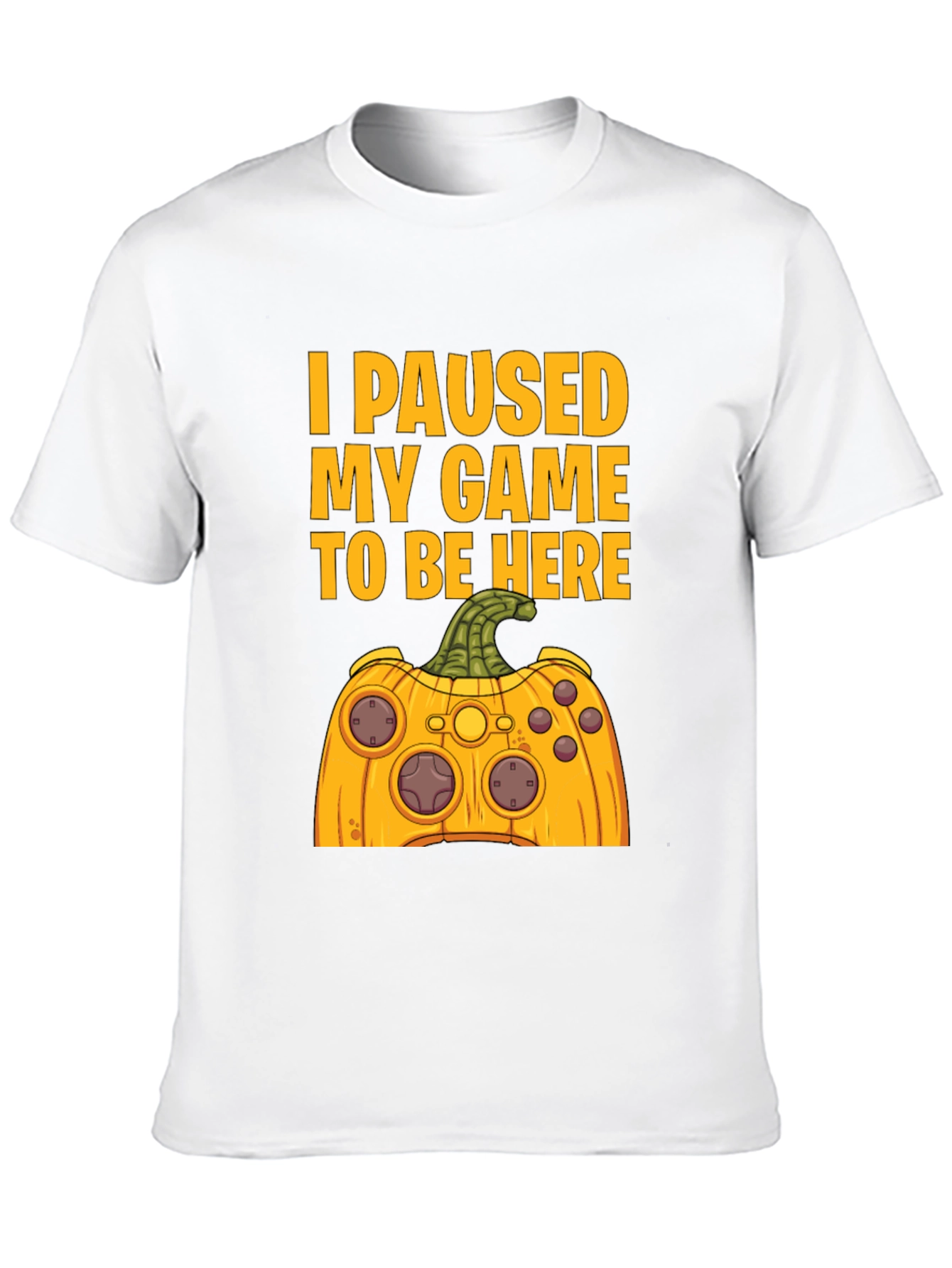 Funny Gamer Halloween Pumpkin Controller T-Shirt