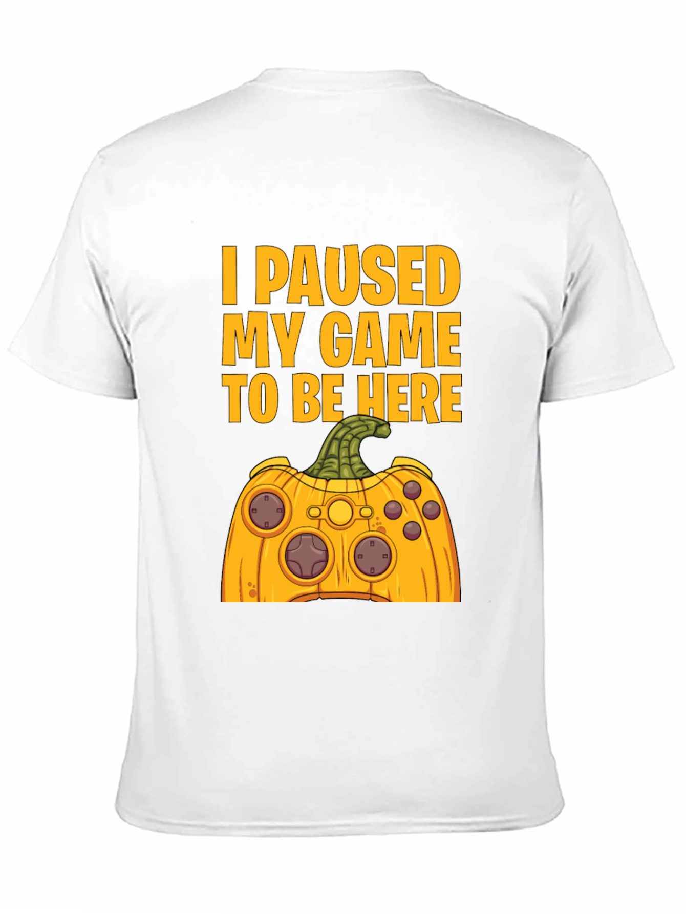 Funny Gamer Halloween Pumpkin Controller T-Shirt