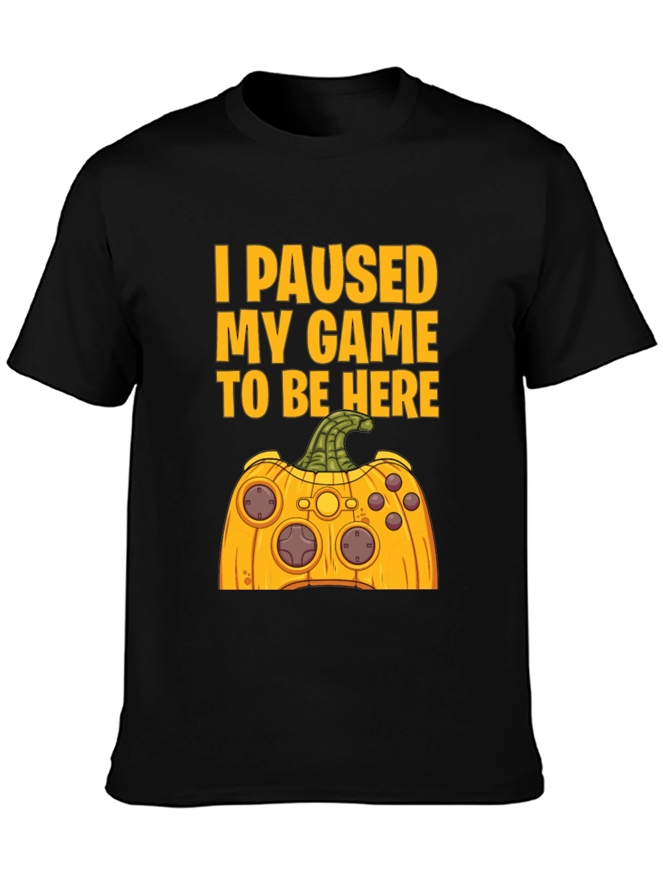 Funny Gamer Halloween Pumpkin Controller T-Shirt