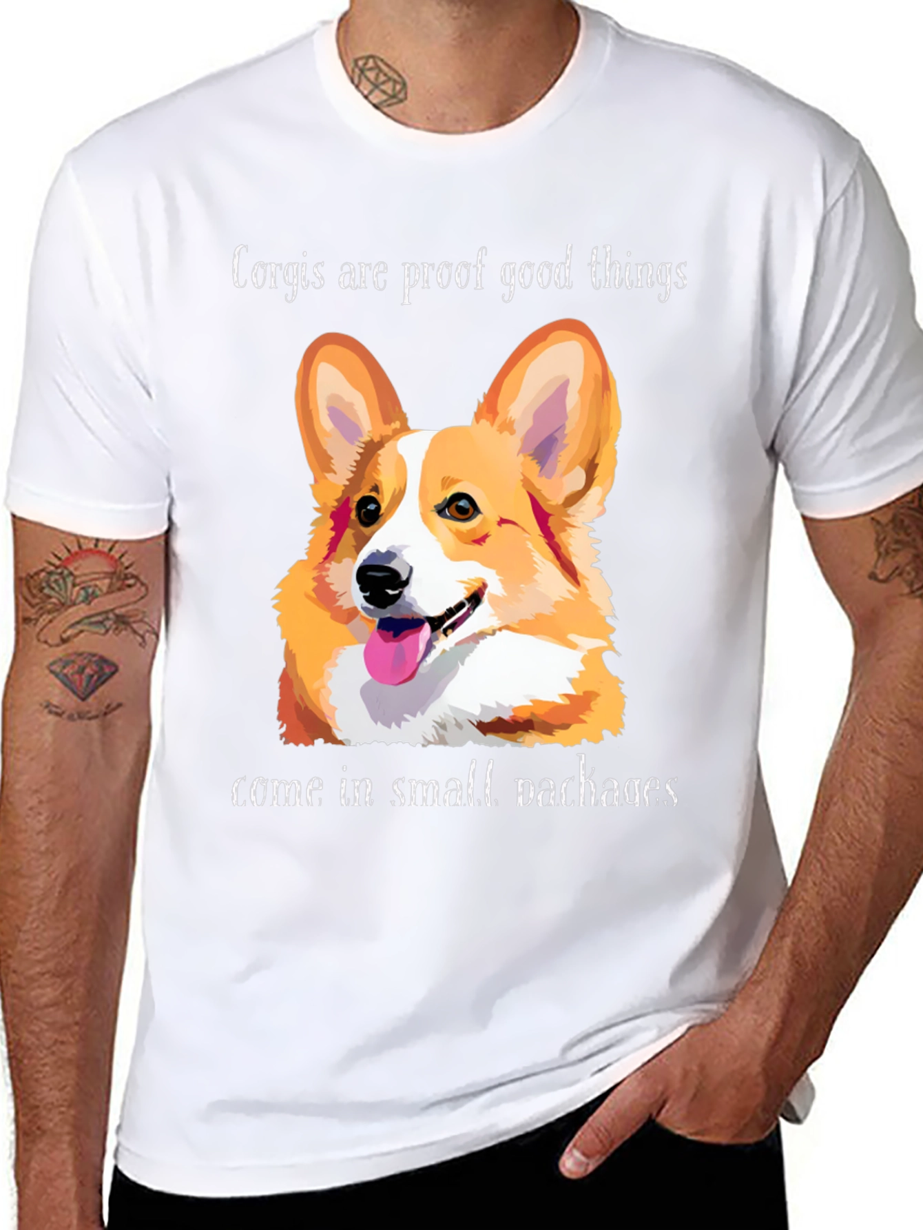 Corgi Proof Good Things Graphic T-Shirt