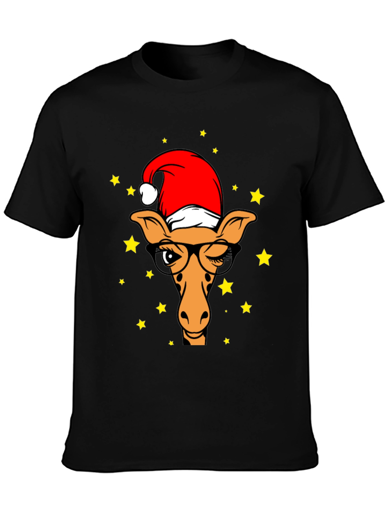 Festive Giraffe T-Shirt: Christmas Style