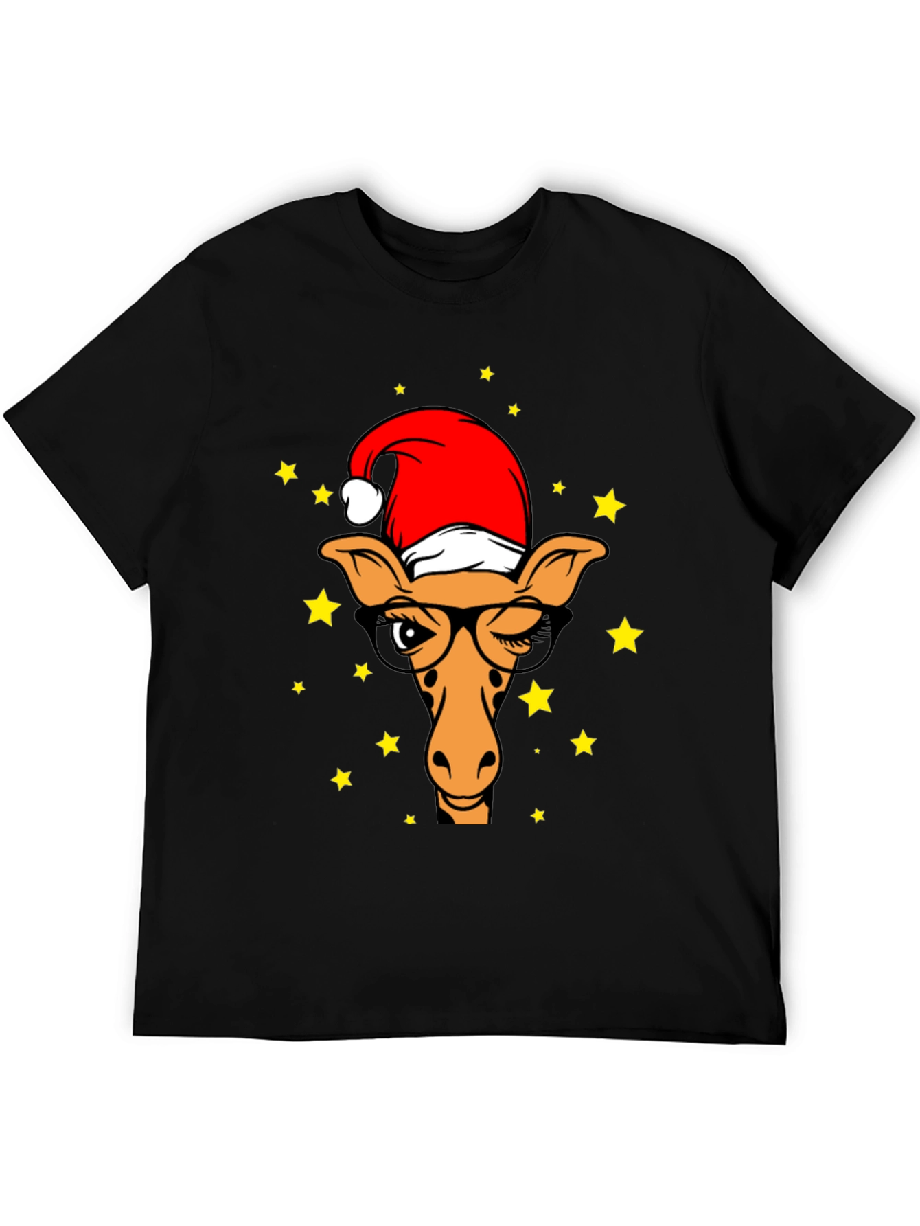 Festive Giraffe T-Shirt: Christmas Style