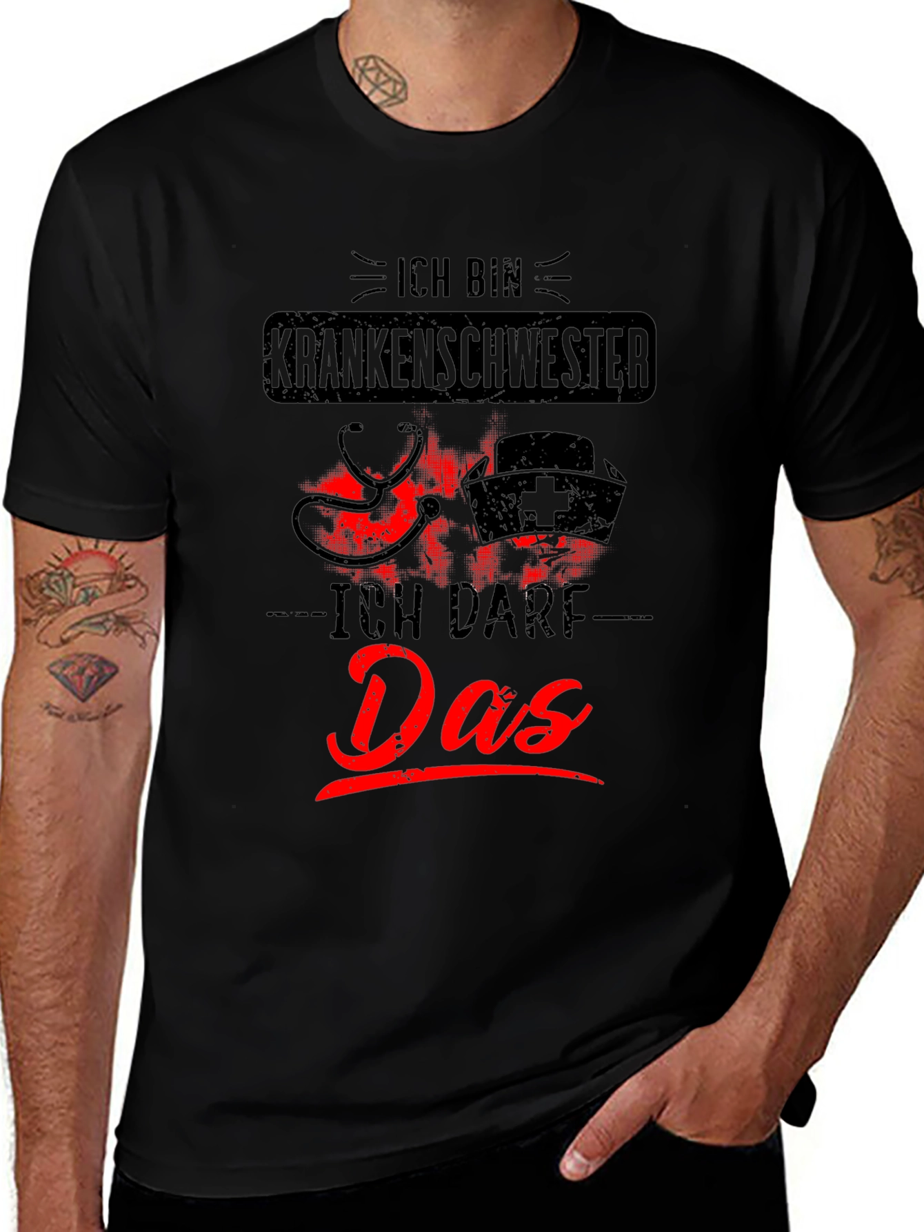 Nurse T-Shirt - Ich Bin Krankenschwester Ich Darf Das